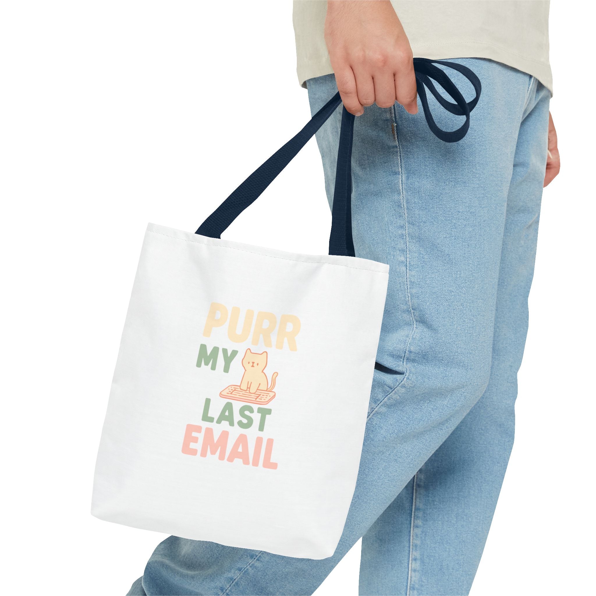 Purr My Last Email Tote Bag