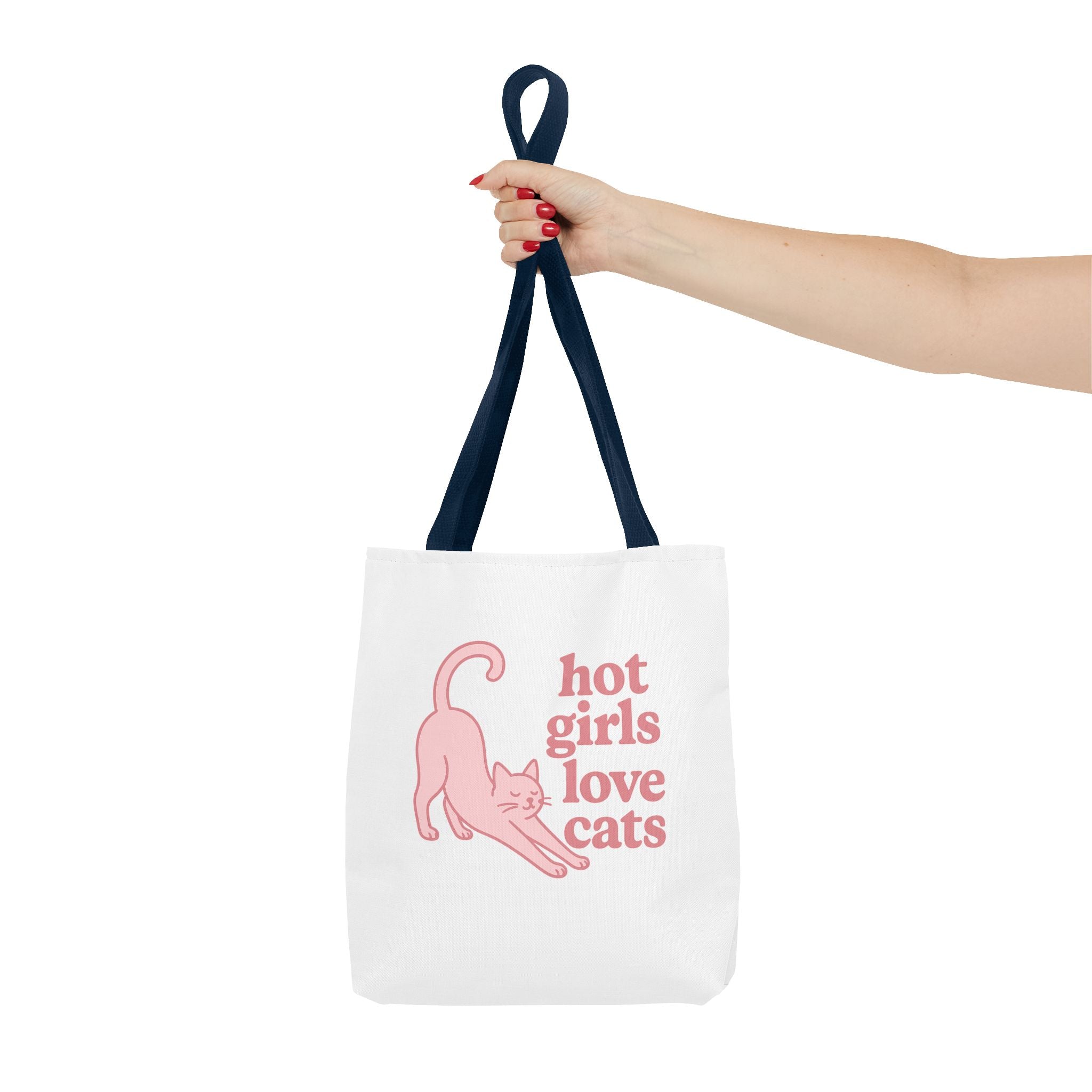 Hot Girls Love Cats Tote Bag
