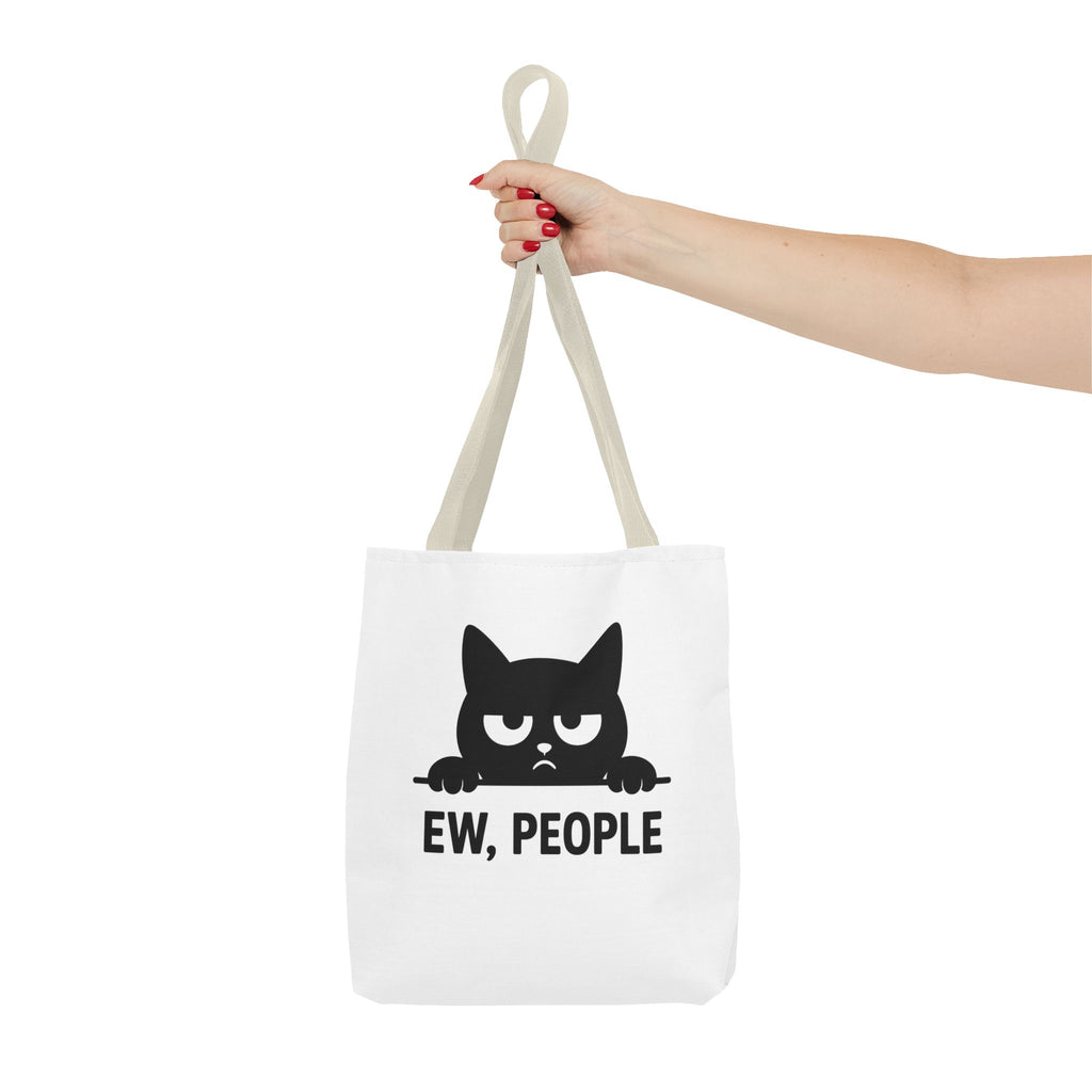 Funny Cat Tote Bag - Ew, People