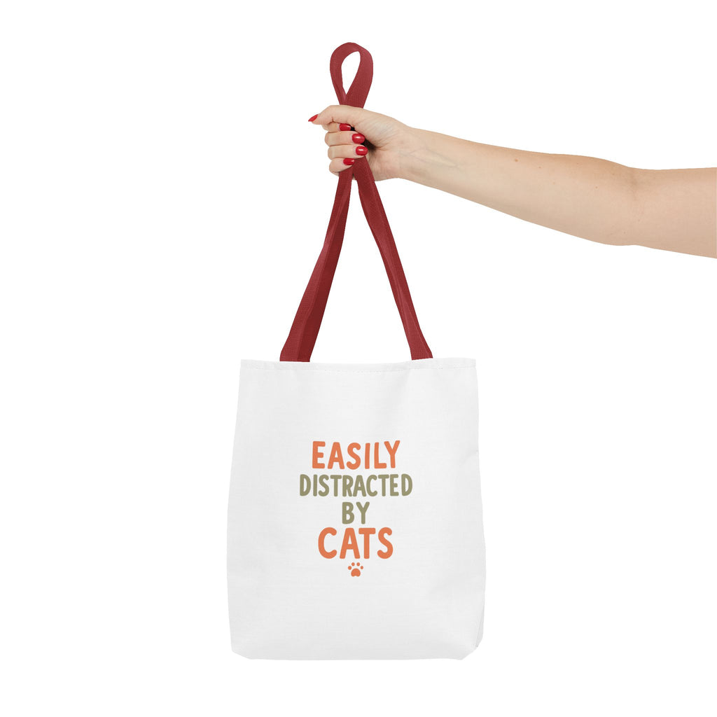 Easily Distracted by Cats Tote Bag