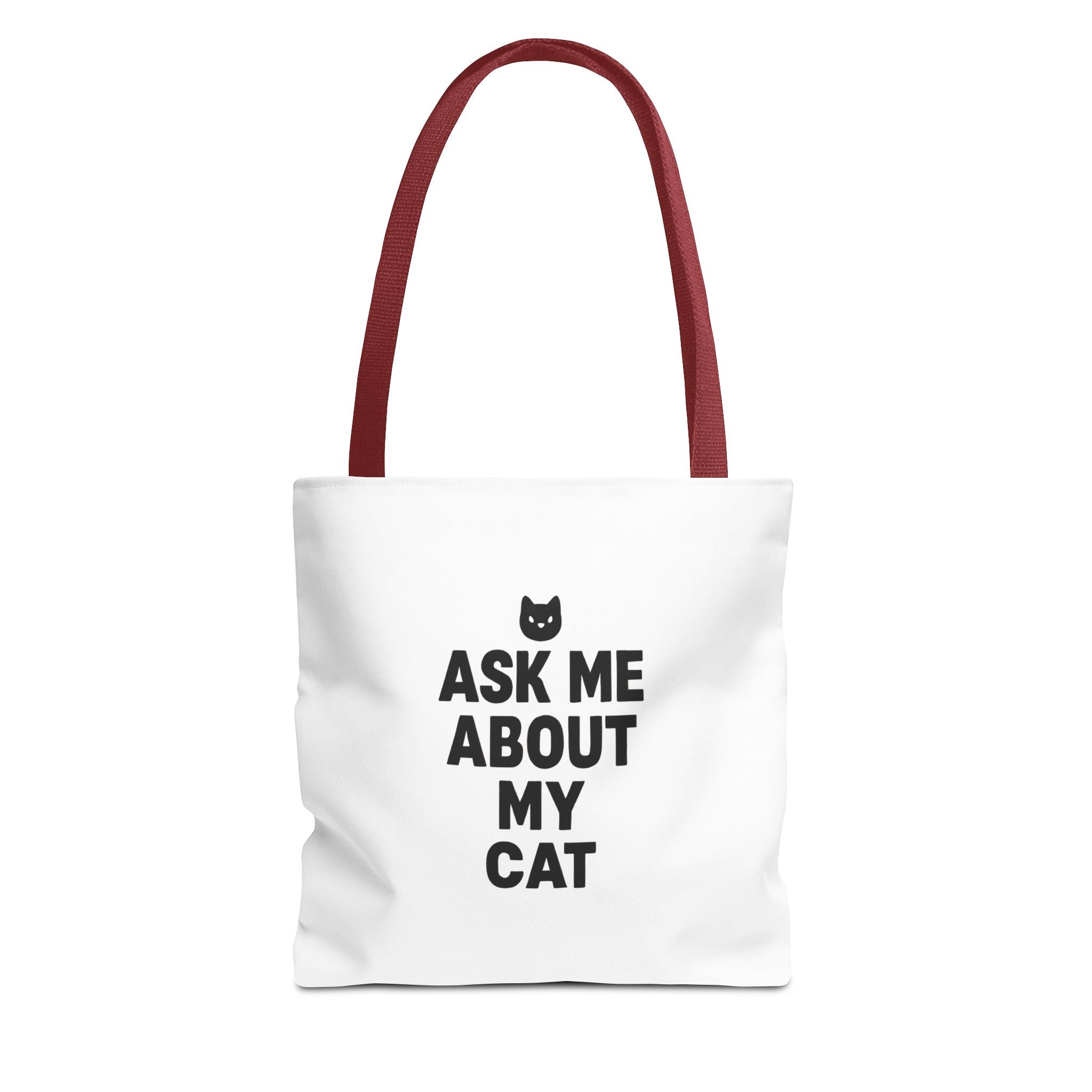 Cat Lover's Tote Bag – 'Ask Me About My Cat'