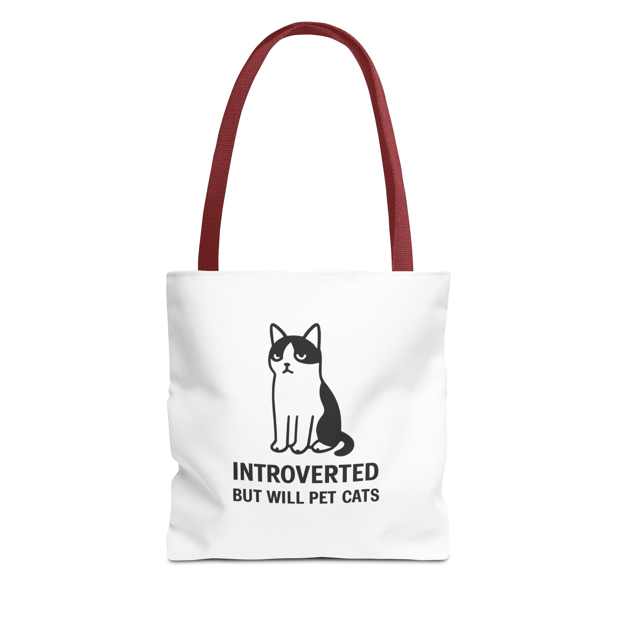 Introverted Cat Lover Tote Bag