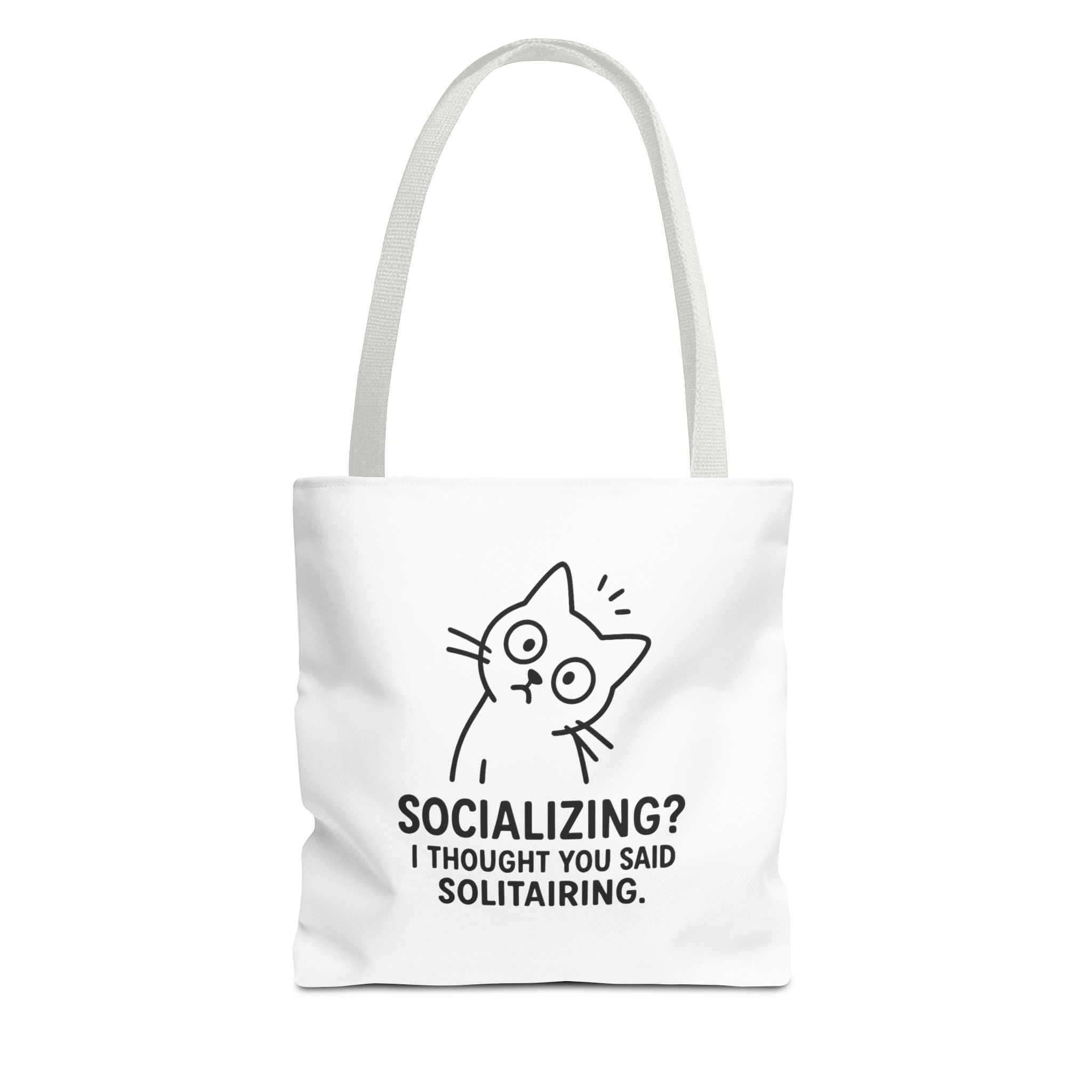 Funny Cat Tote Bag - Socializing