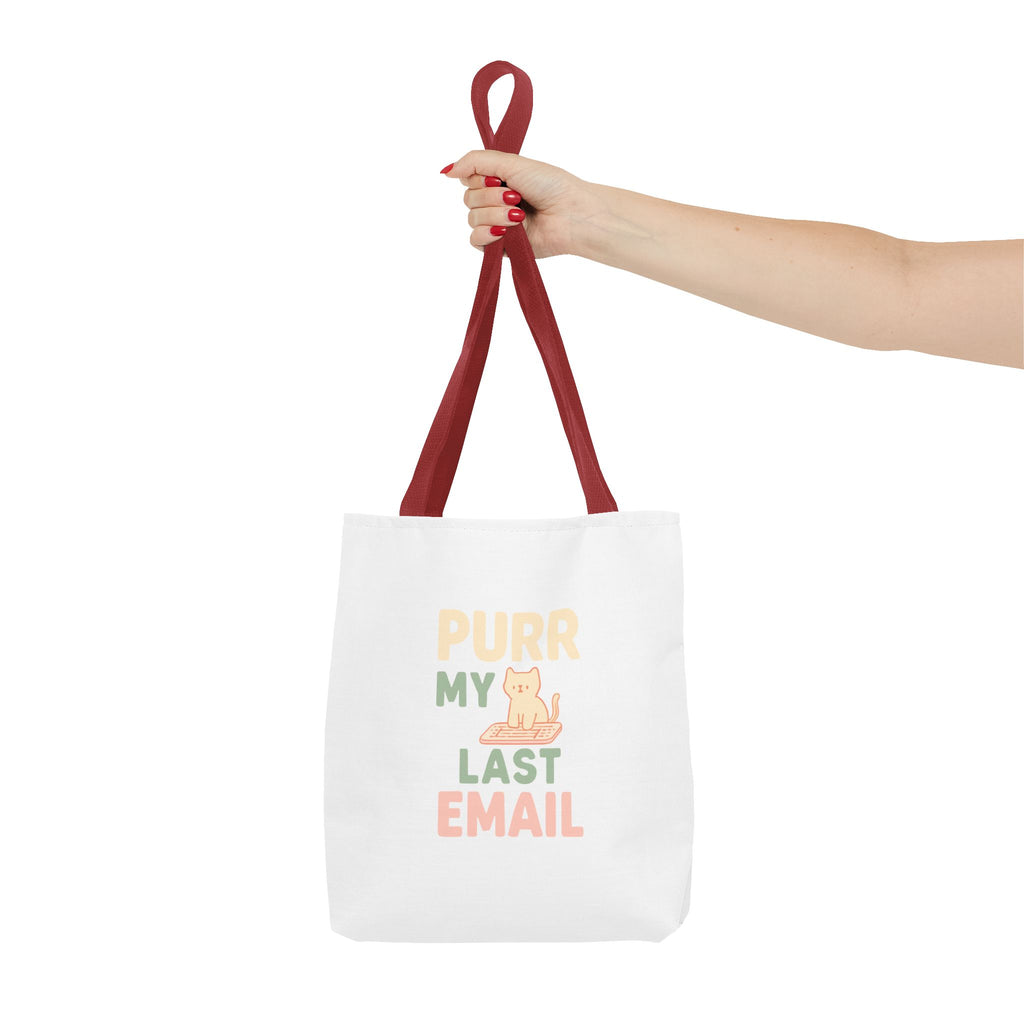 Purr My Last Email Tote Bag