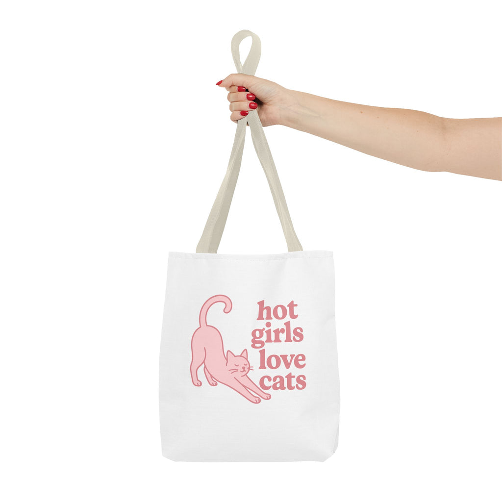 Hot Girls Love Cats Tote Bag
