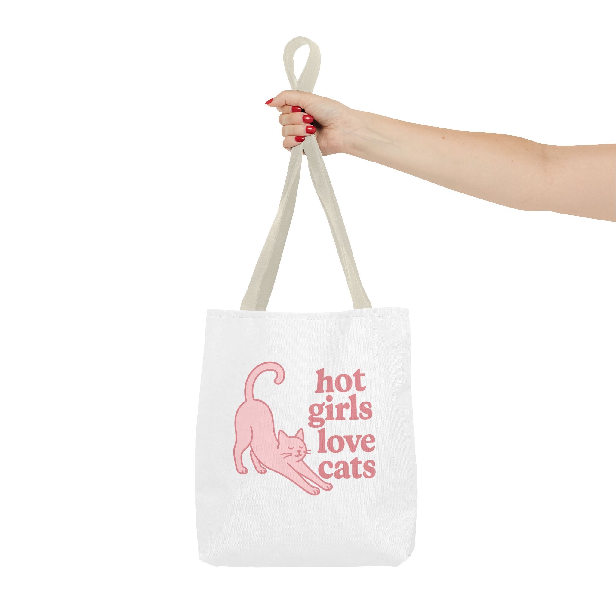 Hot Girls Love Cats Tote Bag
