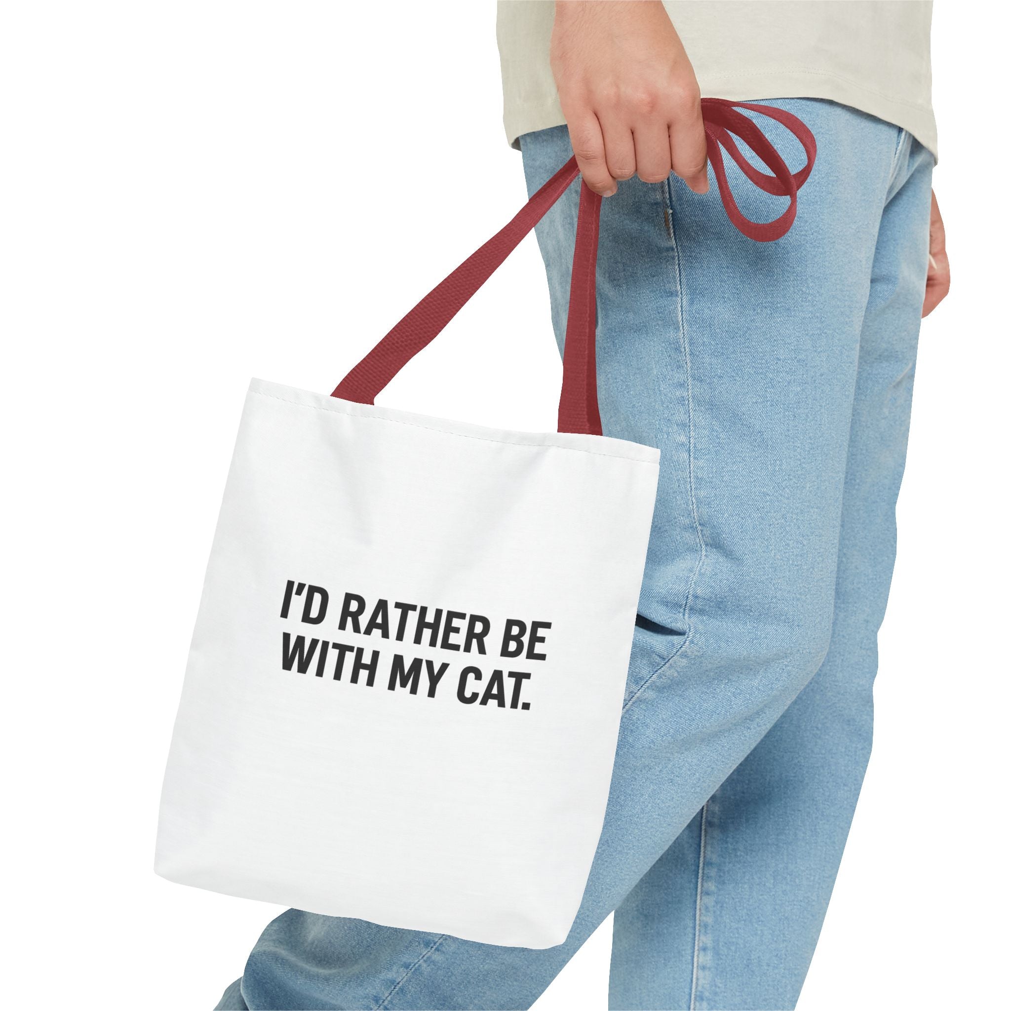 I'd Rather Be With My Cat Tote Bag