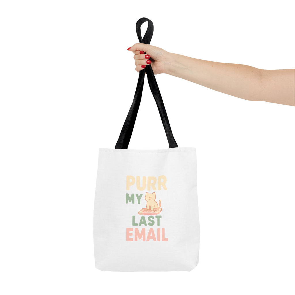Purr My Last Email Tote Bag