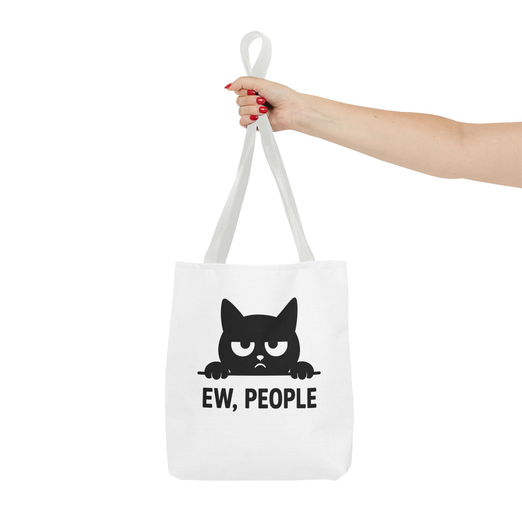 Funny Cat Tote Bag - Ew, People