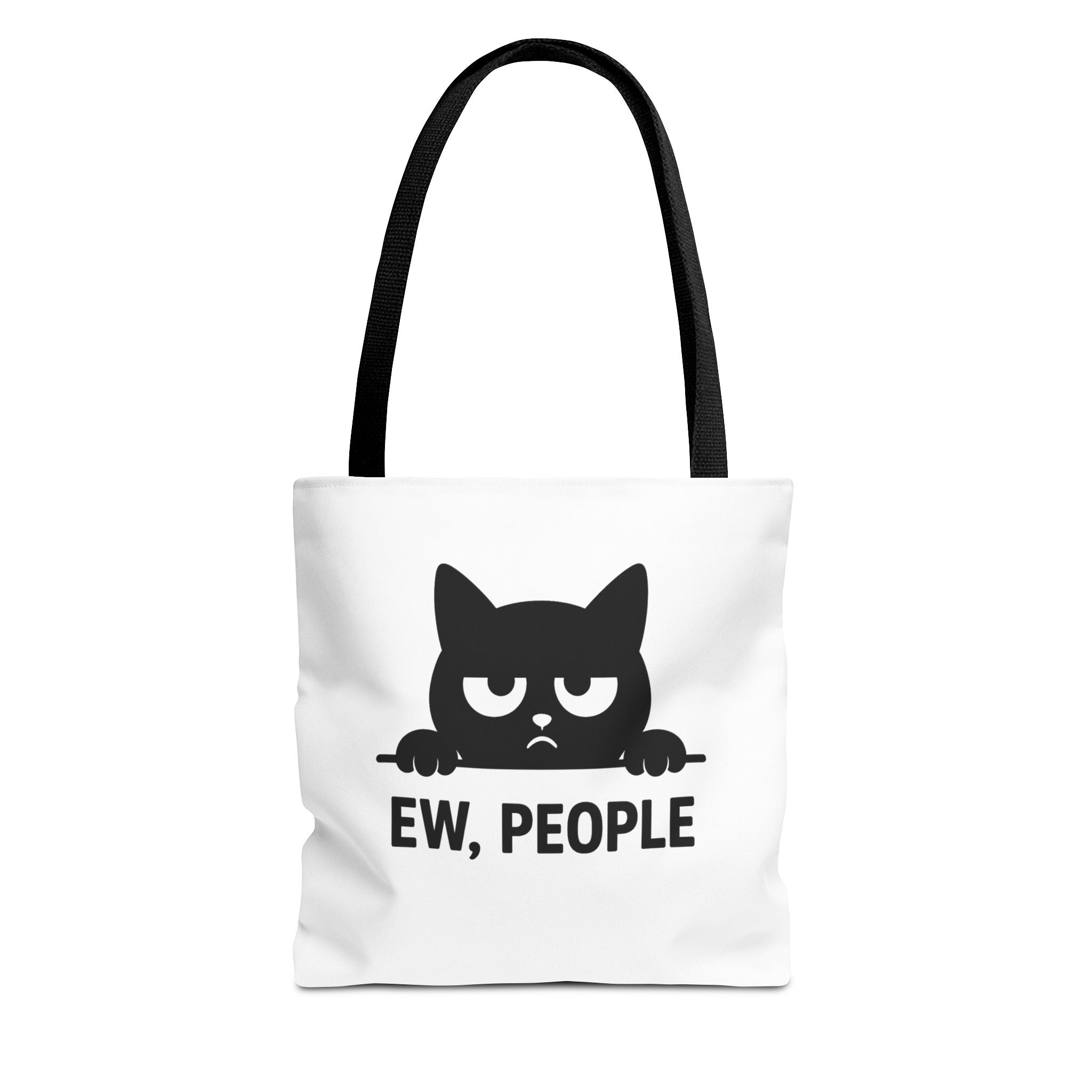 Funny Cat Tote Bag - Ew, People