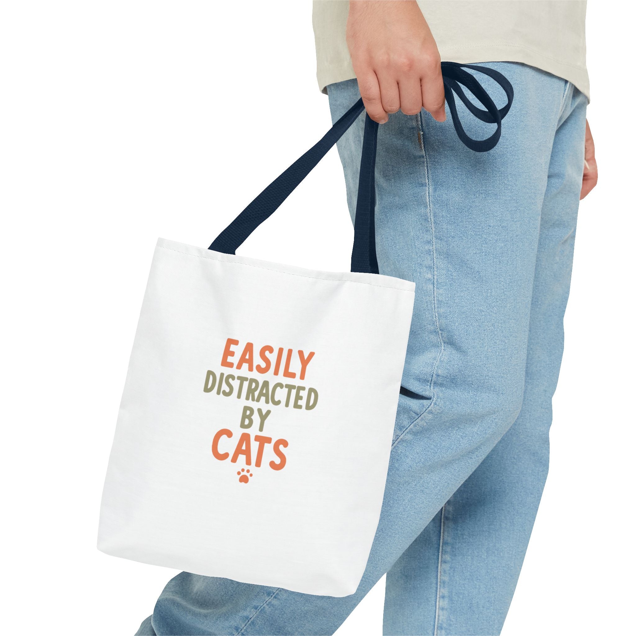 Easily Distracted by Cats Tote Bag