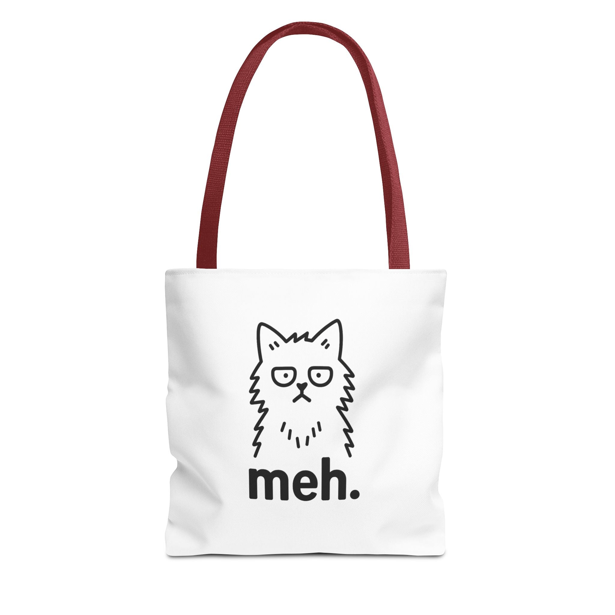 Funny Cat Tote Bag - "meh" Design