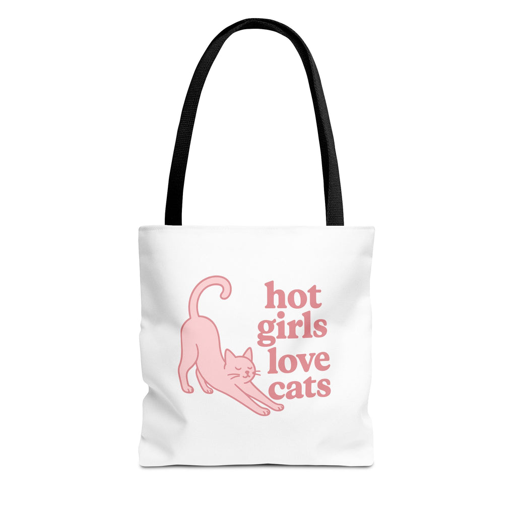 Hot Girls Love Cats Tote Bag