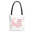 Hot Girls Love Cats Tote Bag