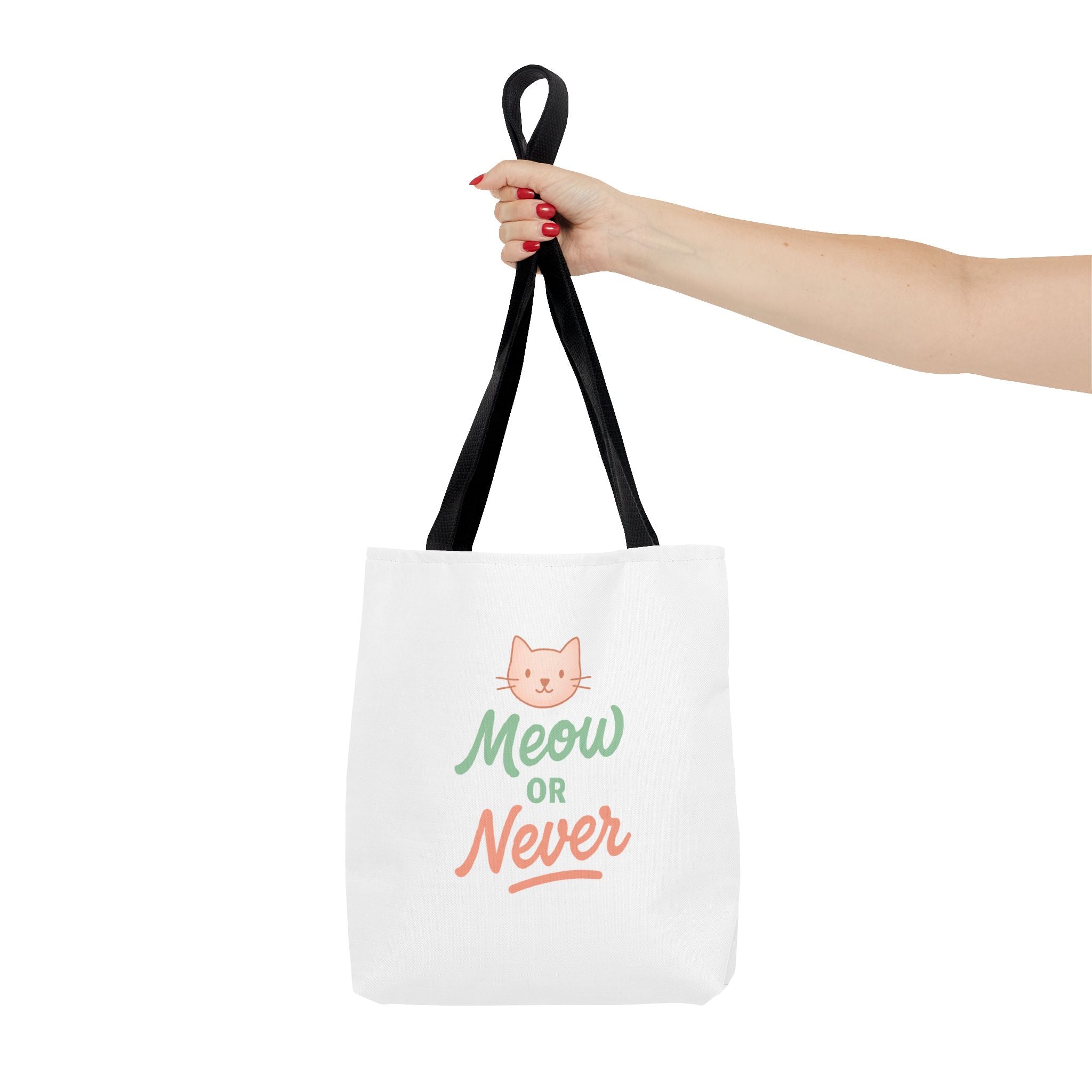 Meow or Never Cat Lover Tote Bag