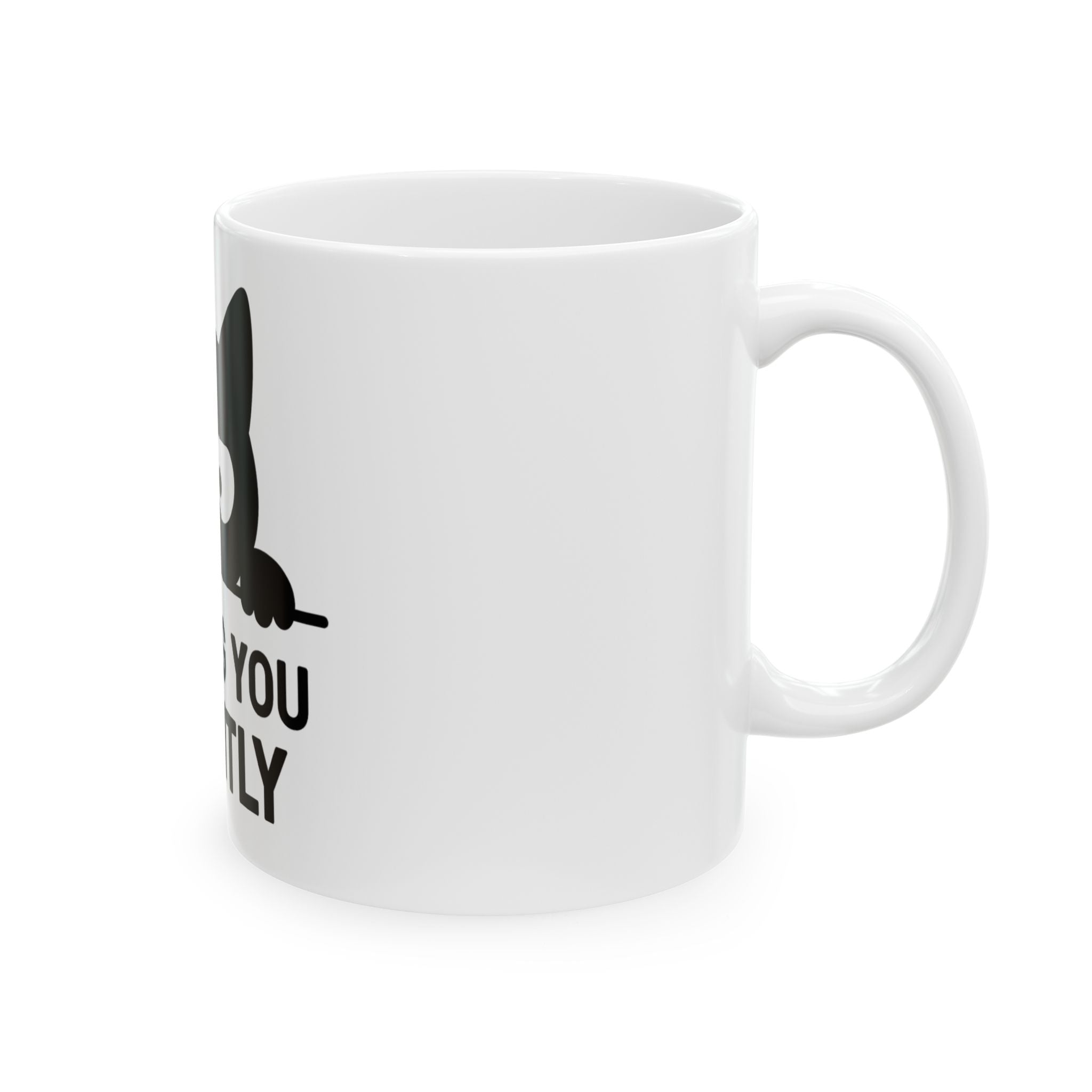 Funny Black Cat Ceramic Mug