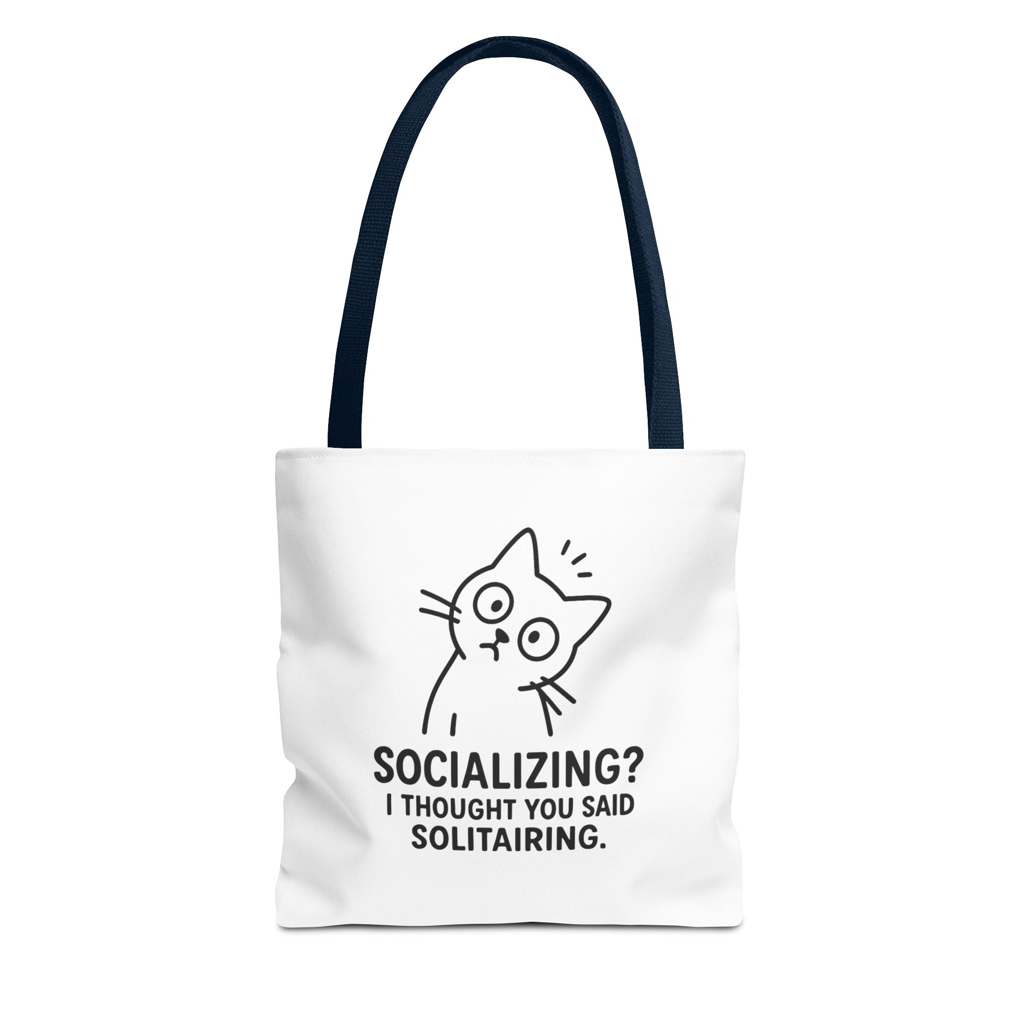 Funny Cat Tote Bag - Socializing