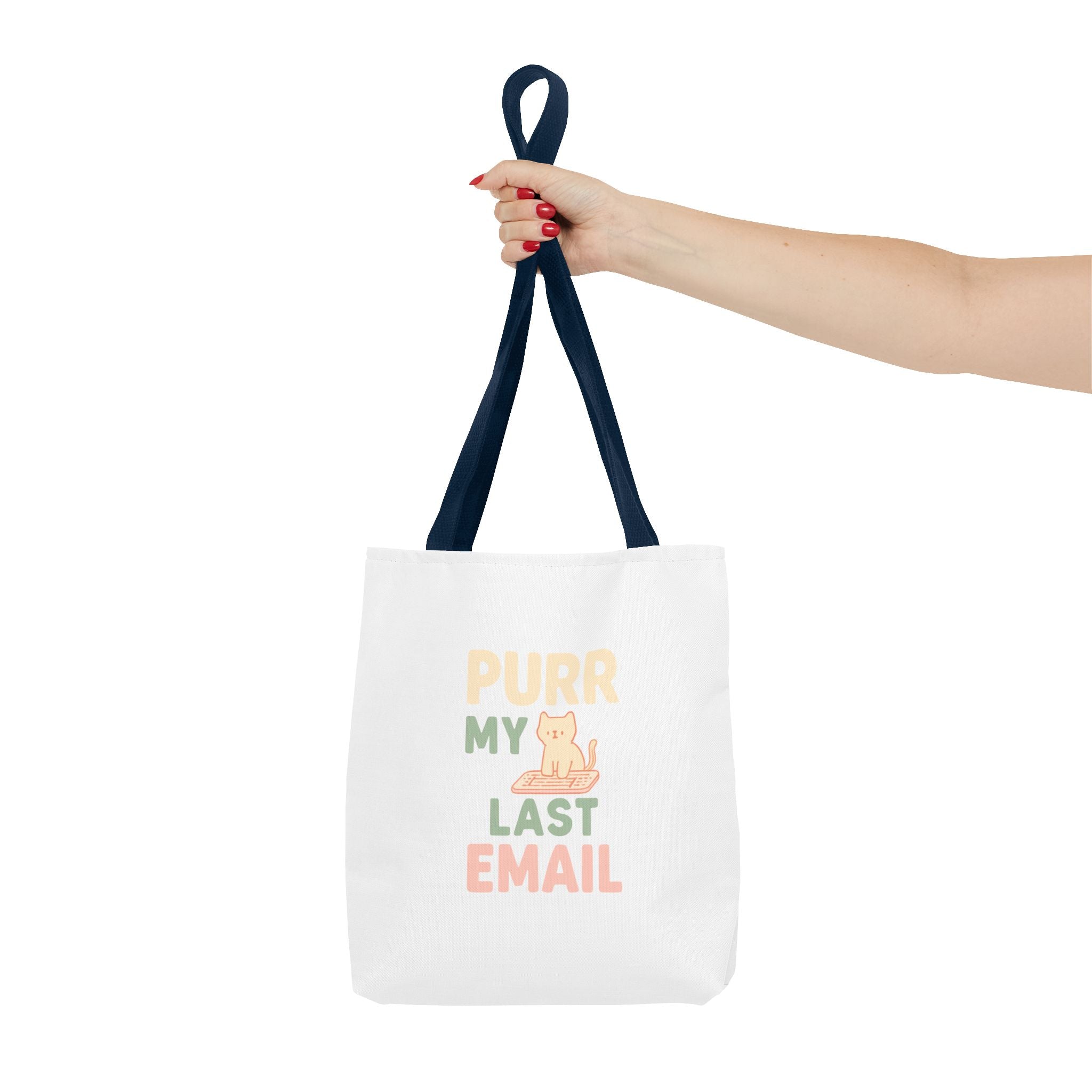 Purr My Last Email Tote Bag