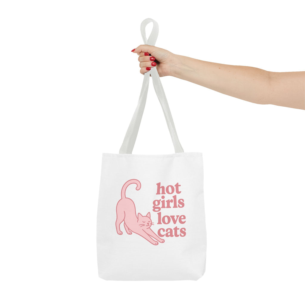 Hot Girls Love Cats Tote Bag