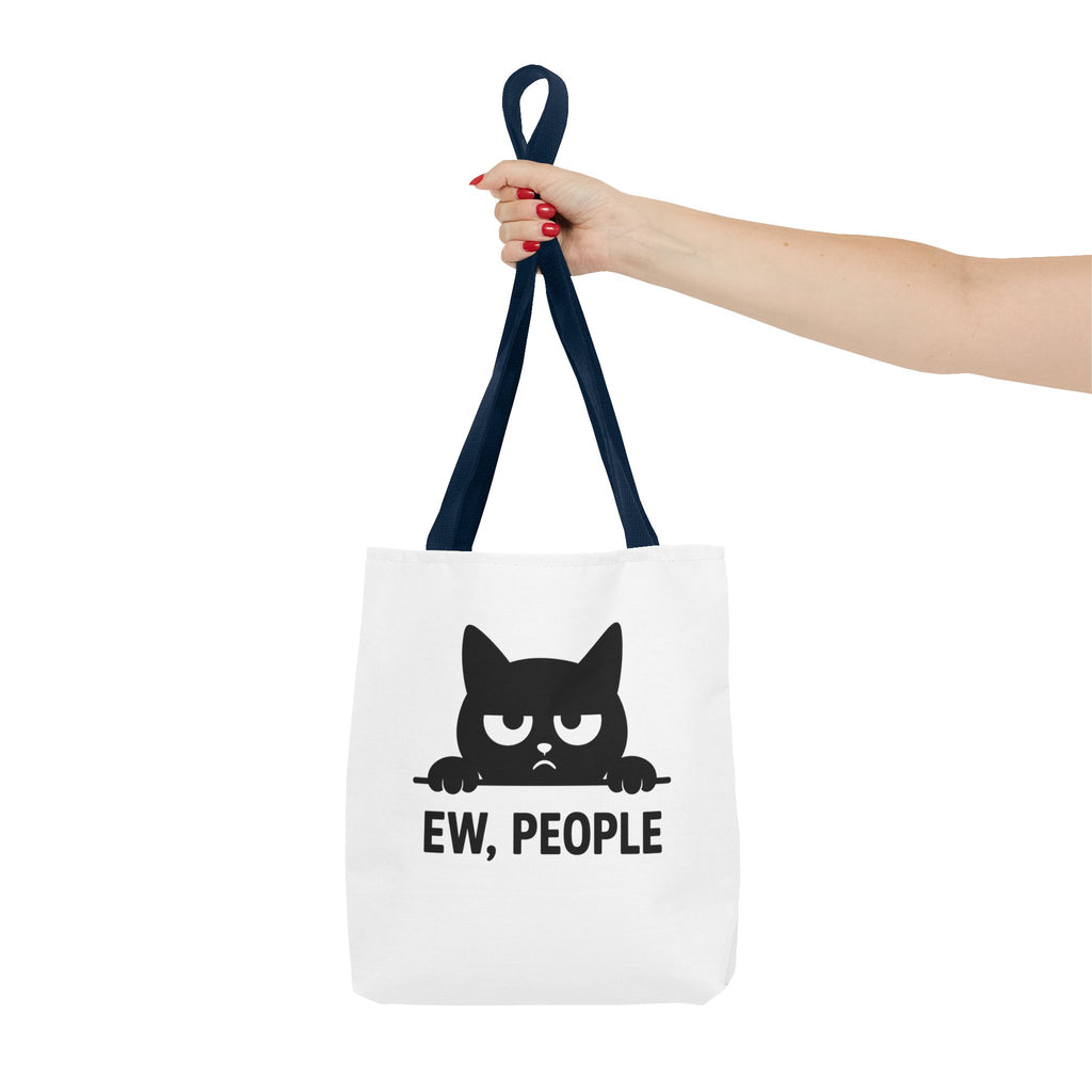 Funny Cat Tote Bag - Ew, People