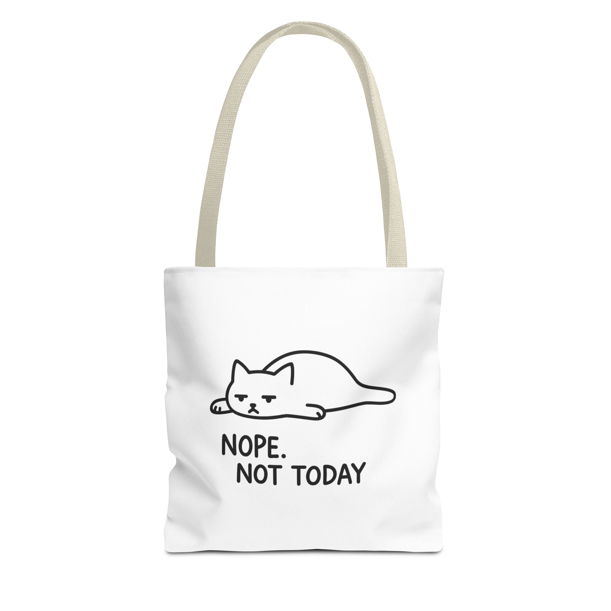 Nope, Not Today Cat Tote Bag
