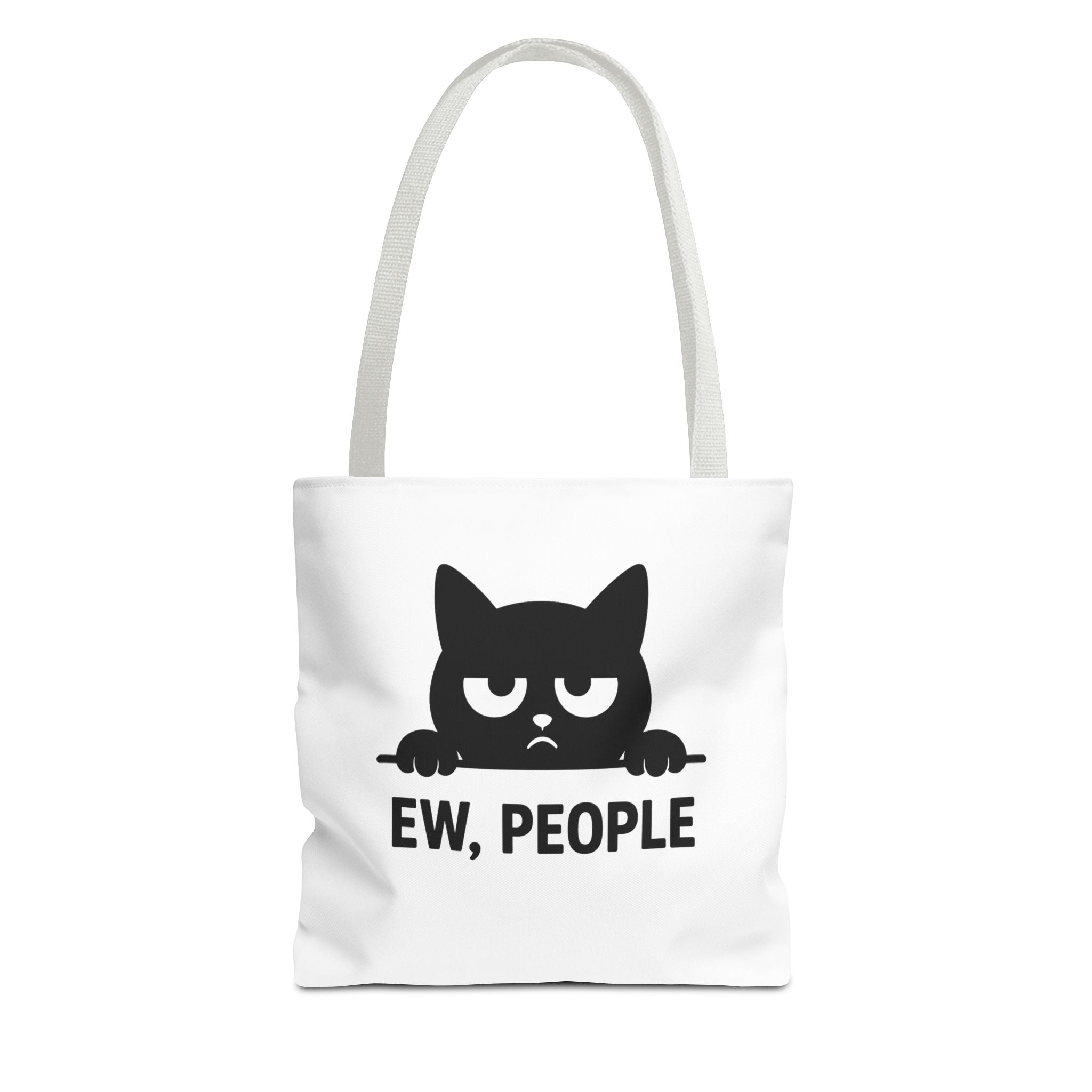 Funny Cat Tote Bag - Ew, People