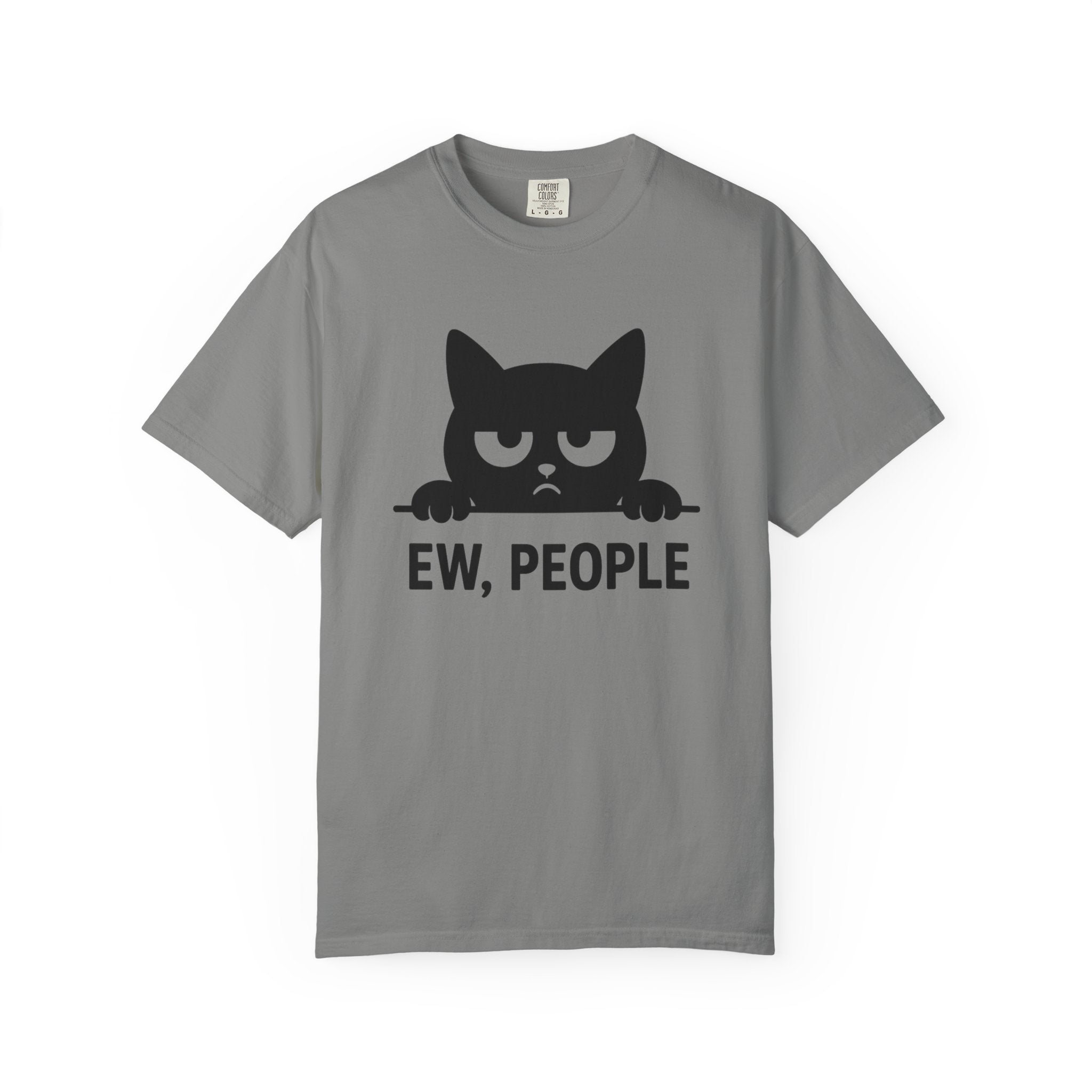 Funny Cat Graphic "Ew People" T-shirt