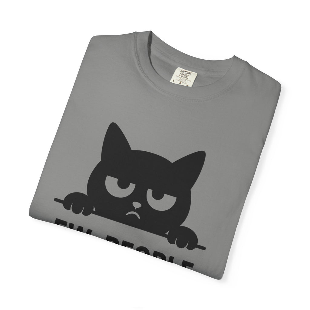 Funny Cat Graphic "Ew People" T-shirt
