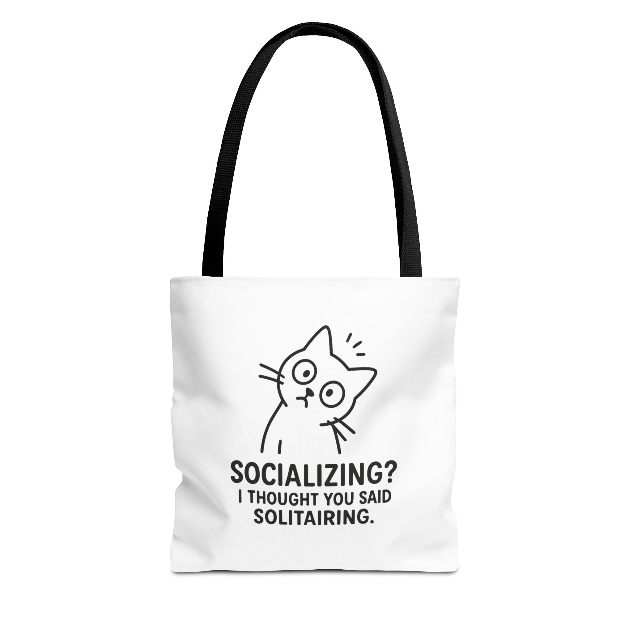 Funny Cat Tote Bag - Socializing
