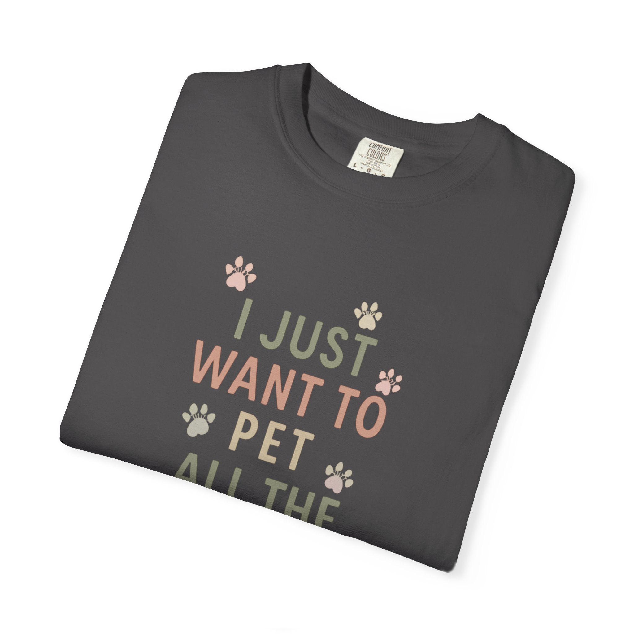 Cat Lover's "I Just Want To Pet All The Cats" T-Shirt