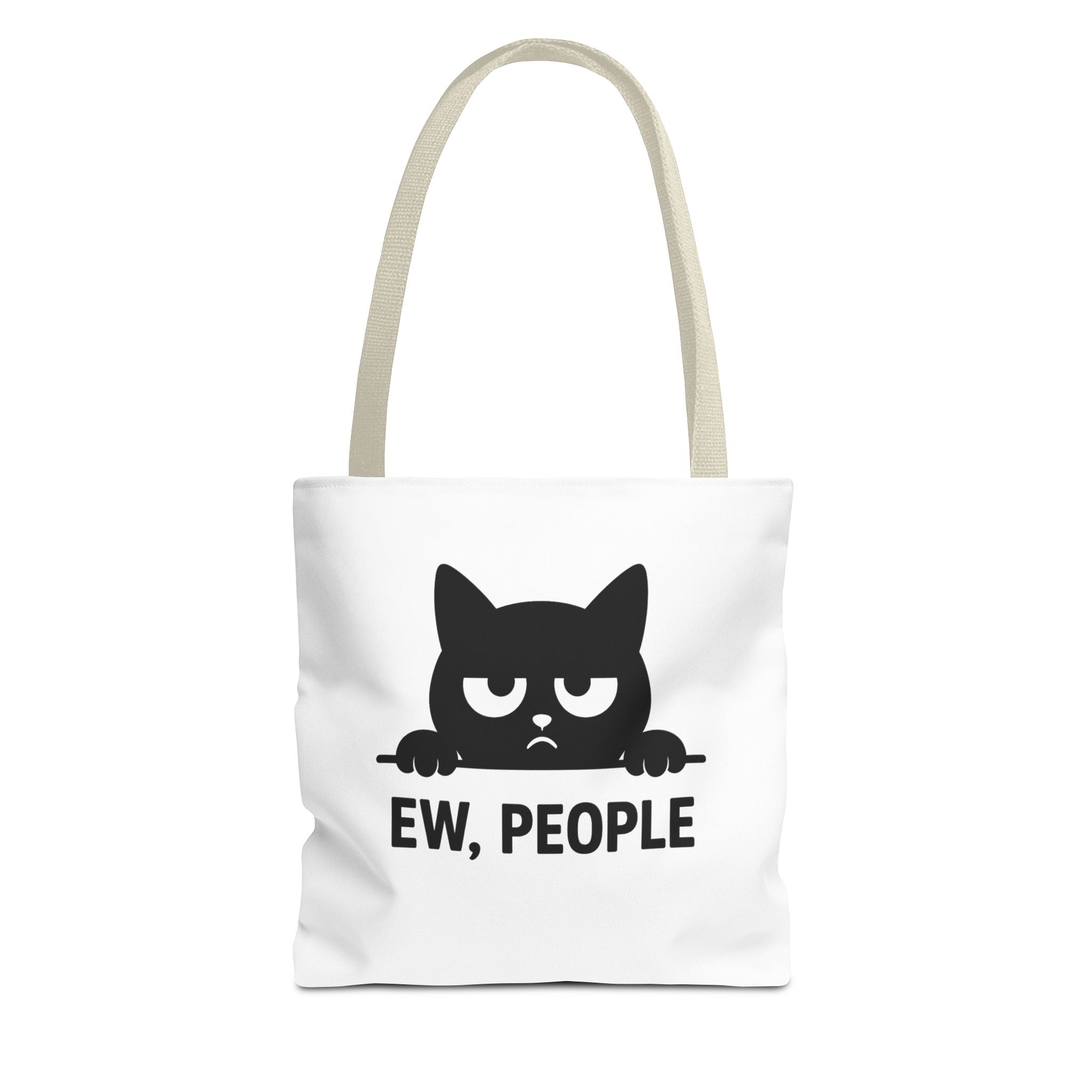 Funny Cat Tote Bag - Ew, People