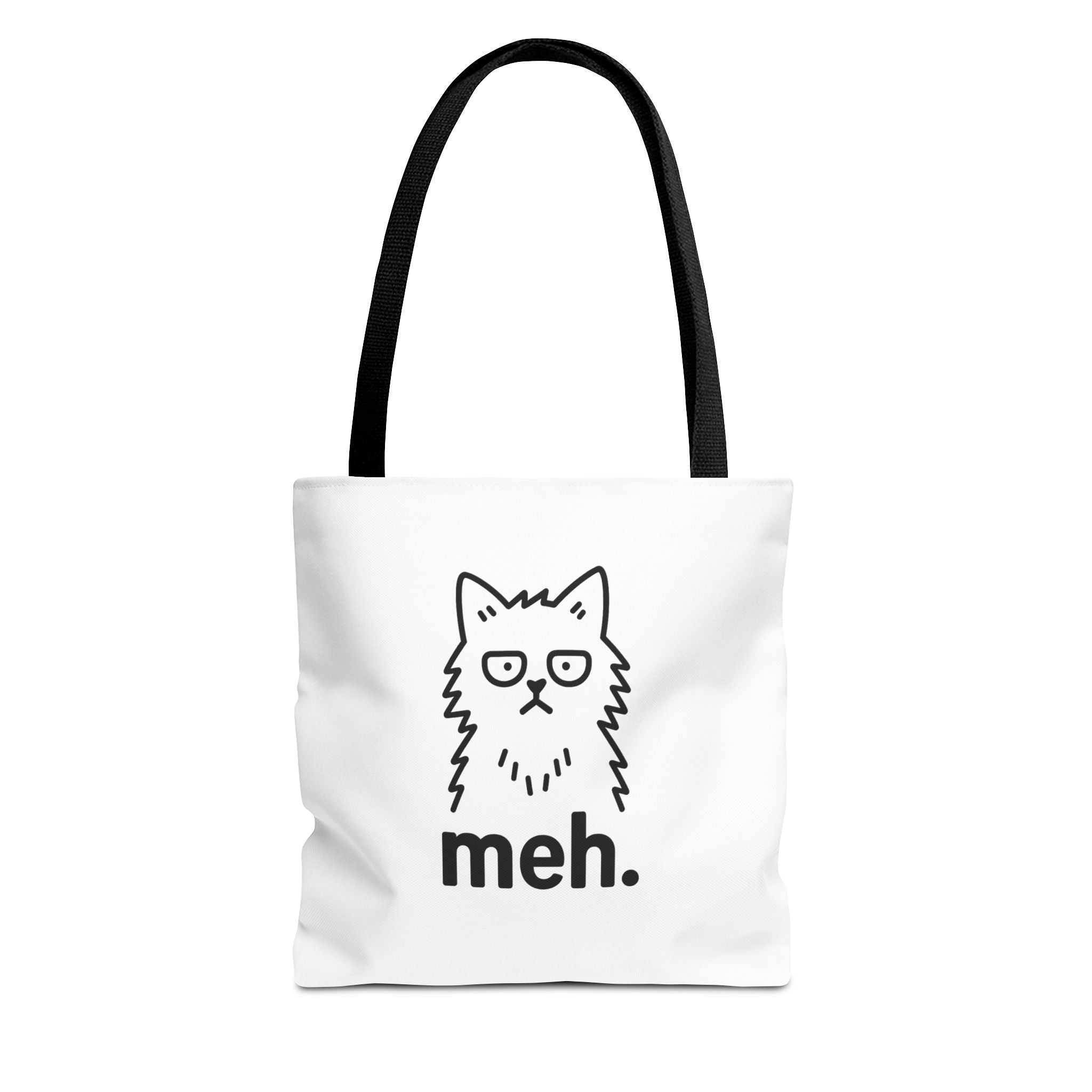 Funny Cat Tote Bag - "meh" Design