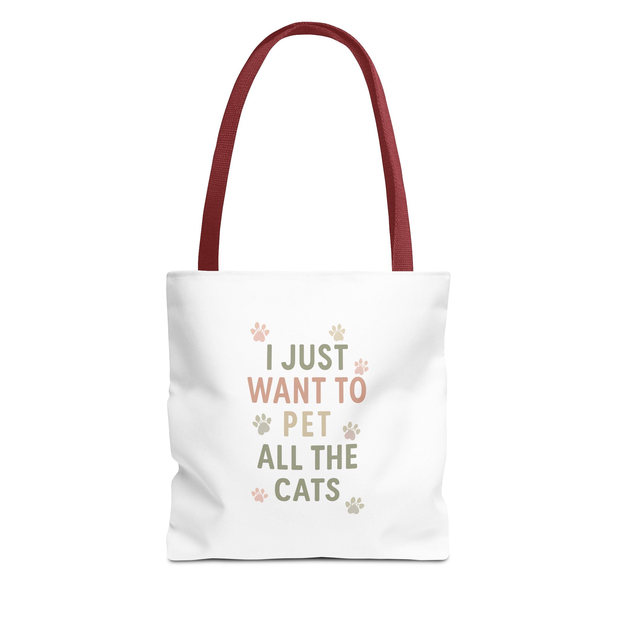 Cat Lover Tote Bag - 'I Just Want To Pet All The Cats'