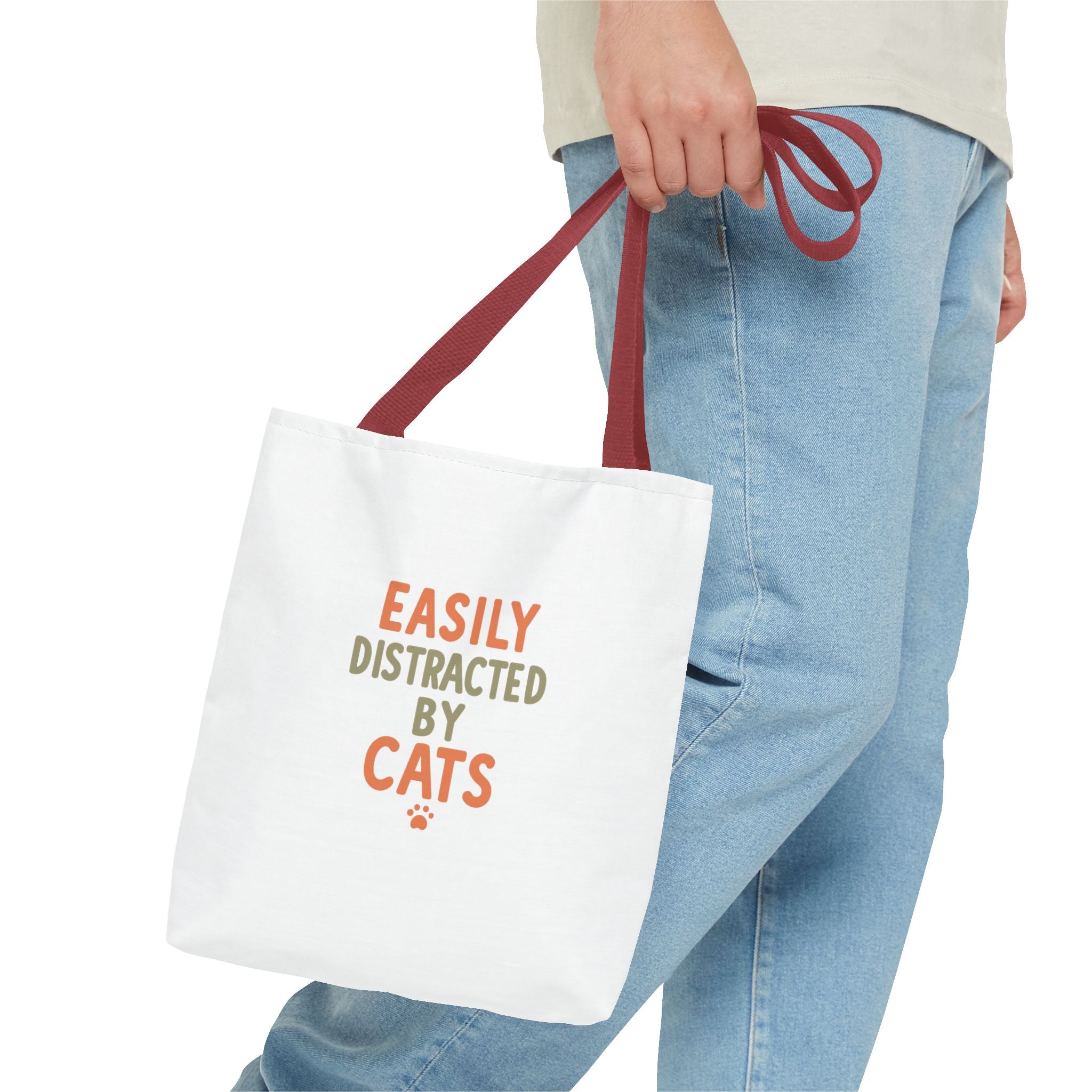 Easily Distracted by Cats Tote Bag
