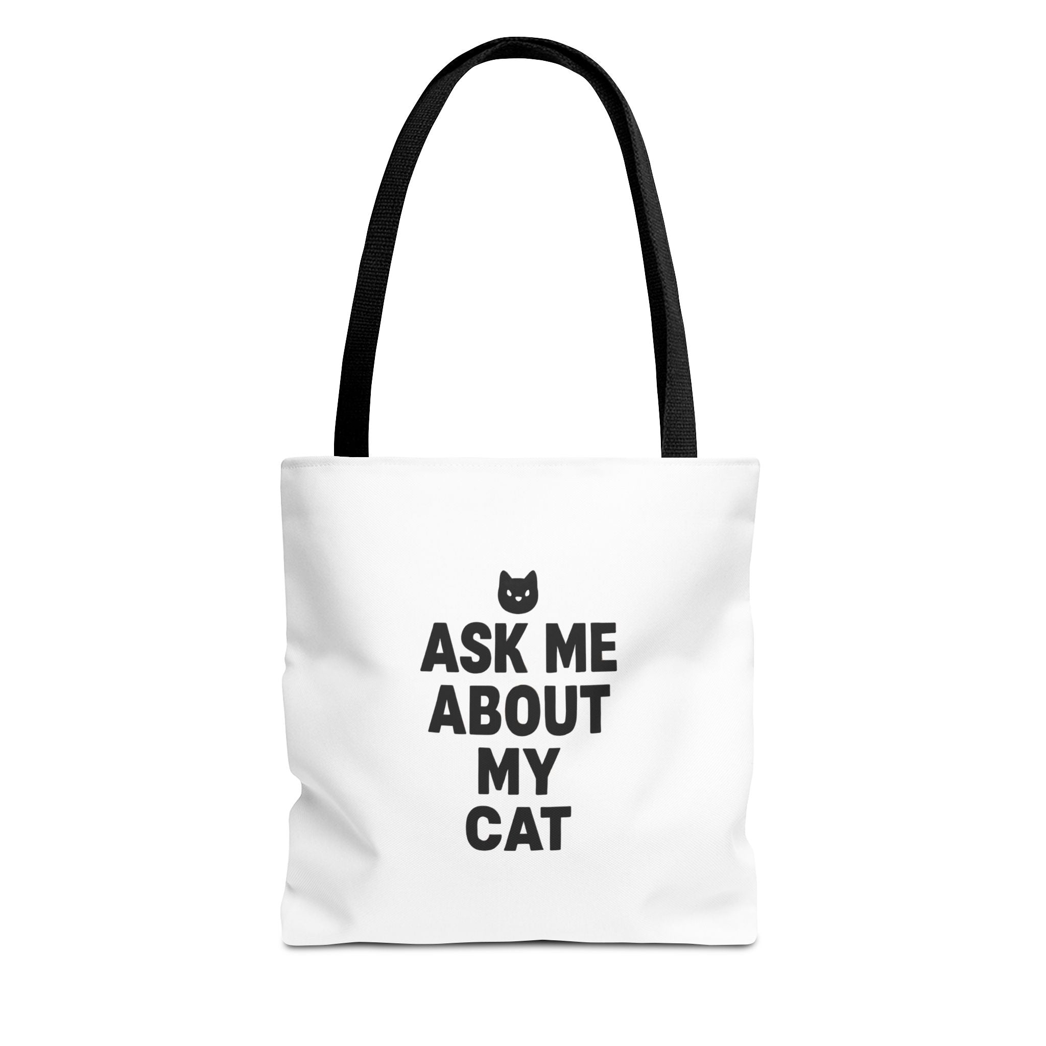 Cat Lover's Tote Bag – 'Ask Me About My Cat'