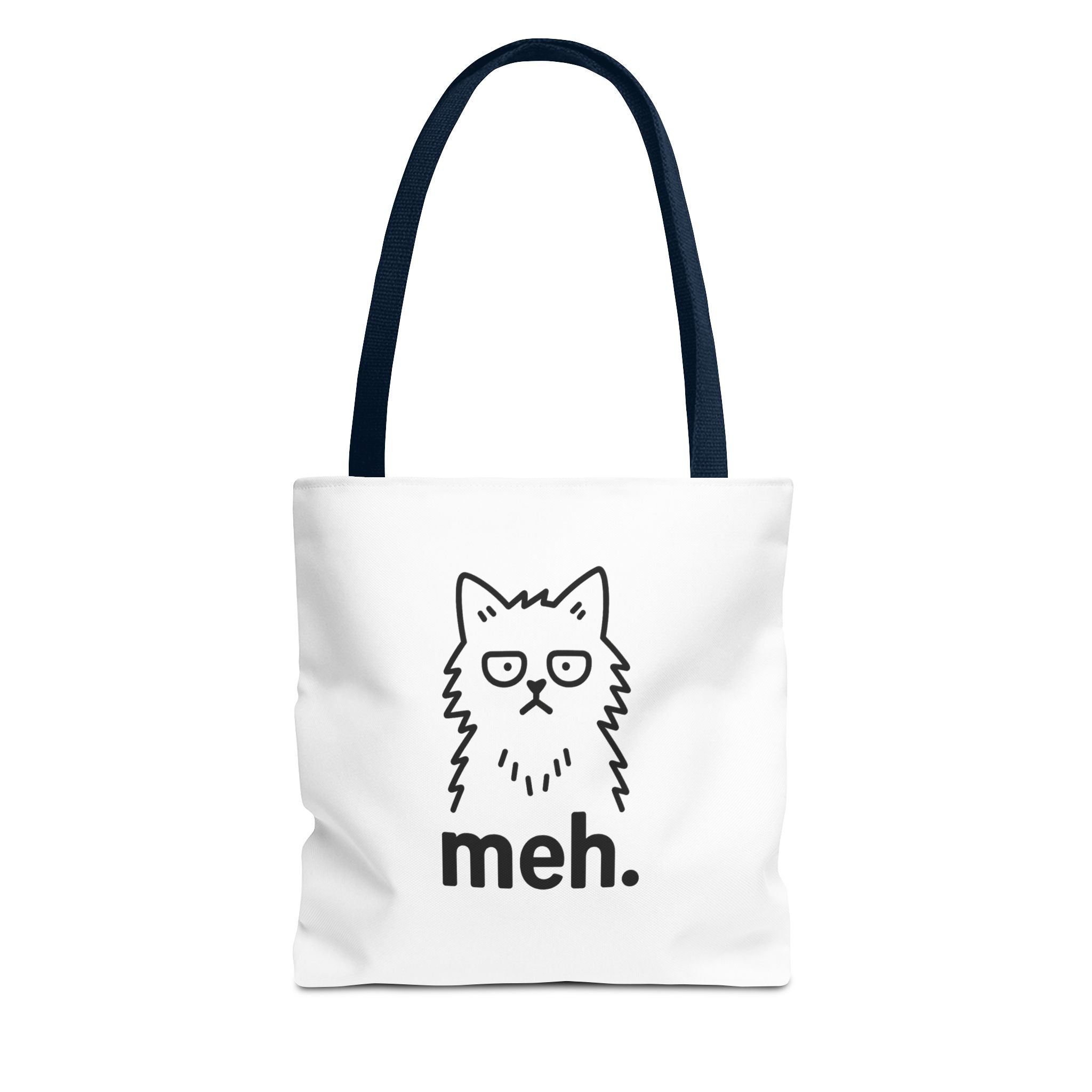 Funny Cat Tote Bag - "meh" Design