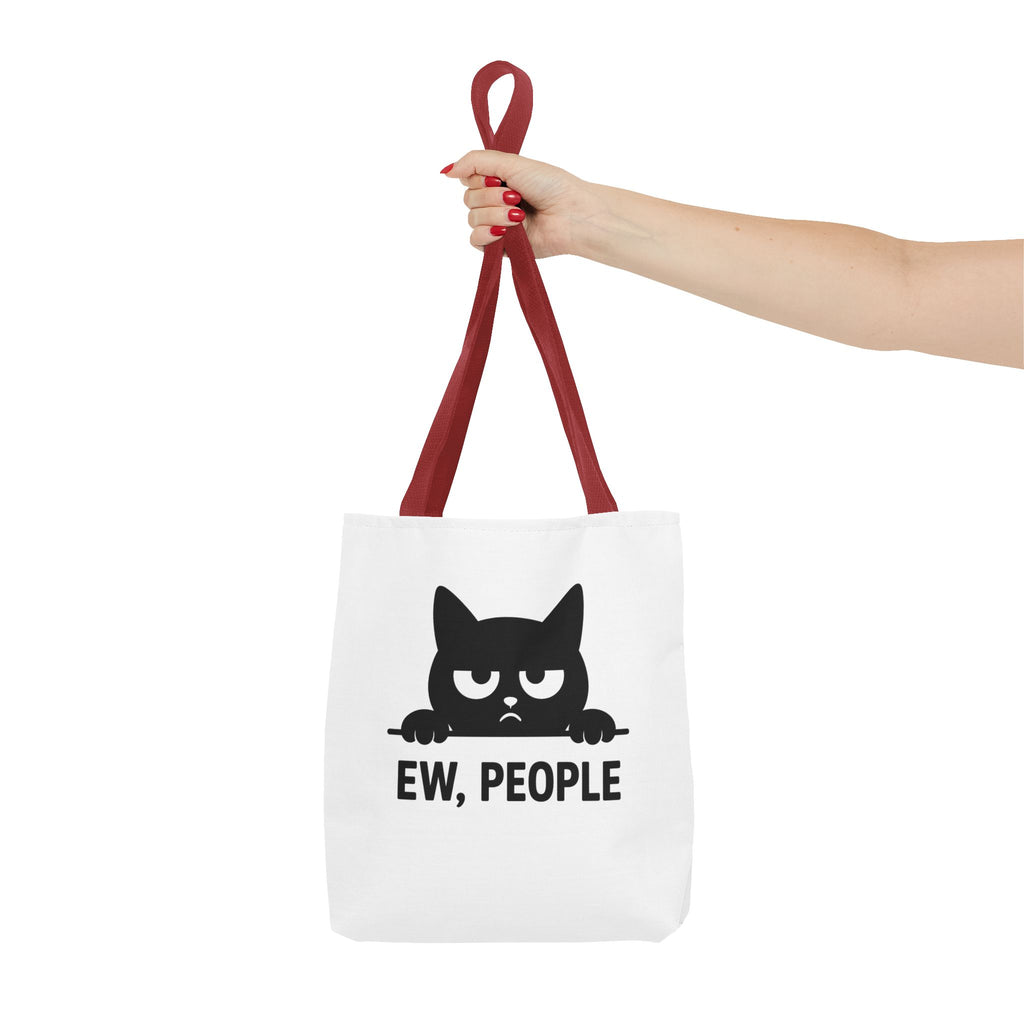 Funny Cat Tote Bag - Ew, People