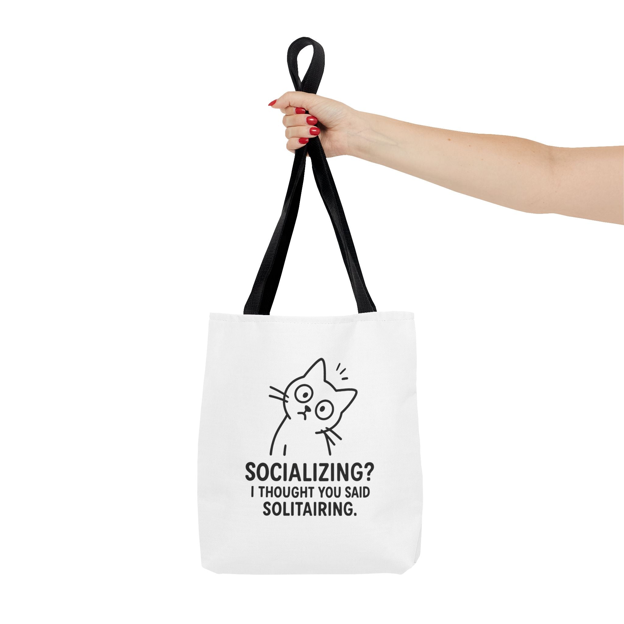 Funny Cat Tote Bag - Socializing