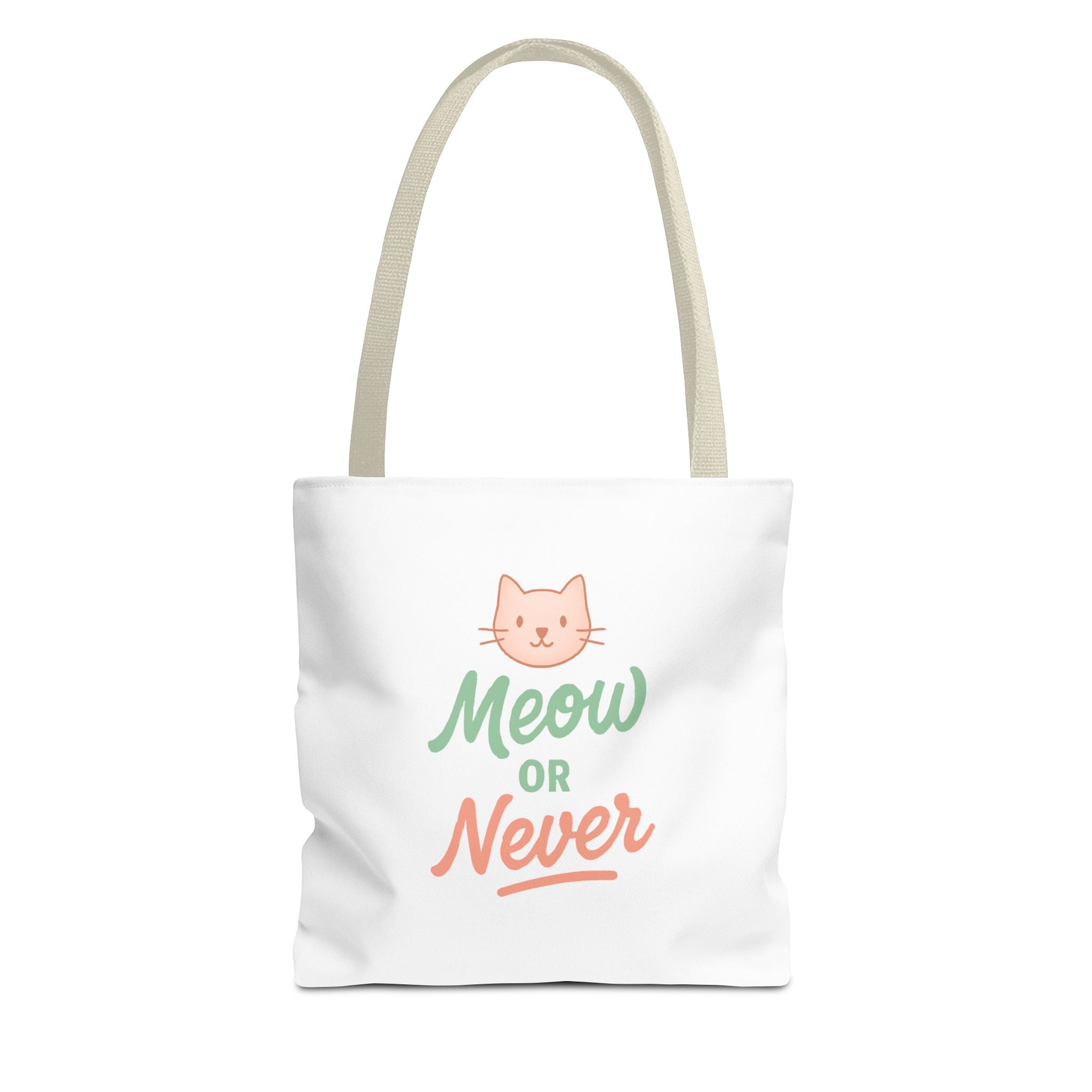 Meow or Never Cat Lover Tote Bag