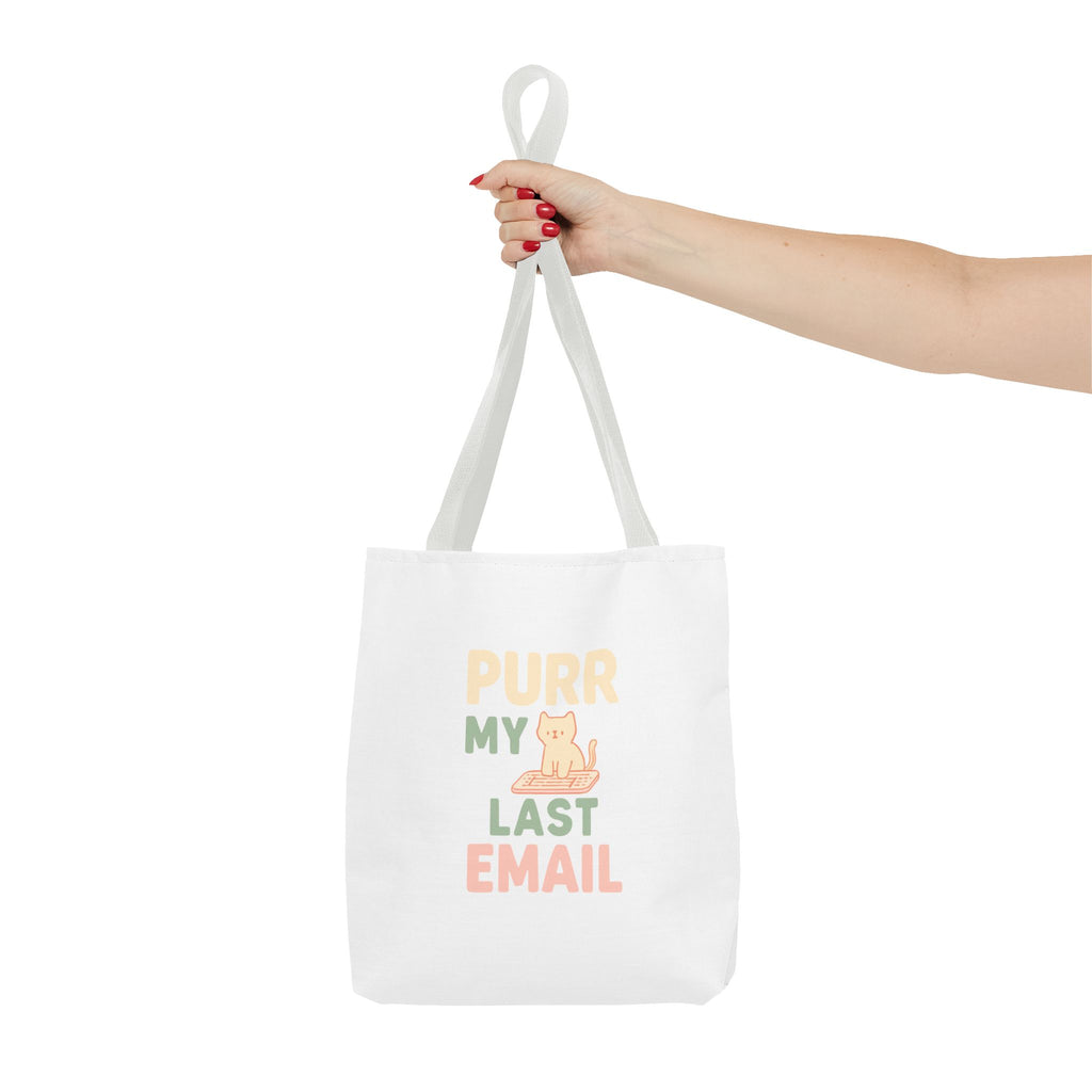 Purr My Last Email Tote Bag