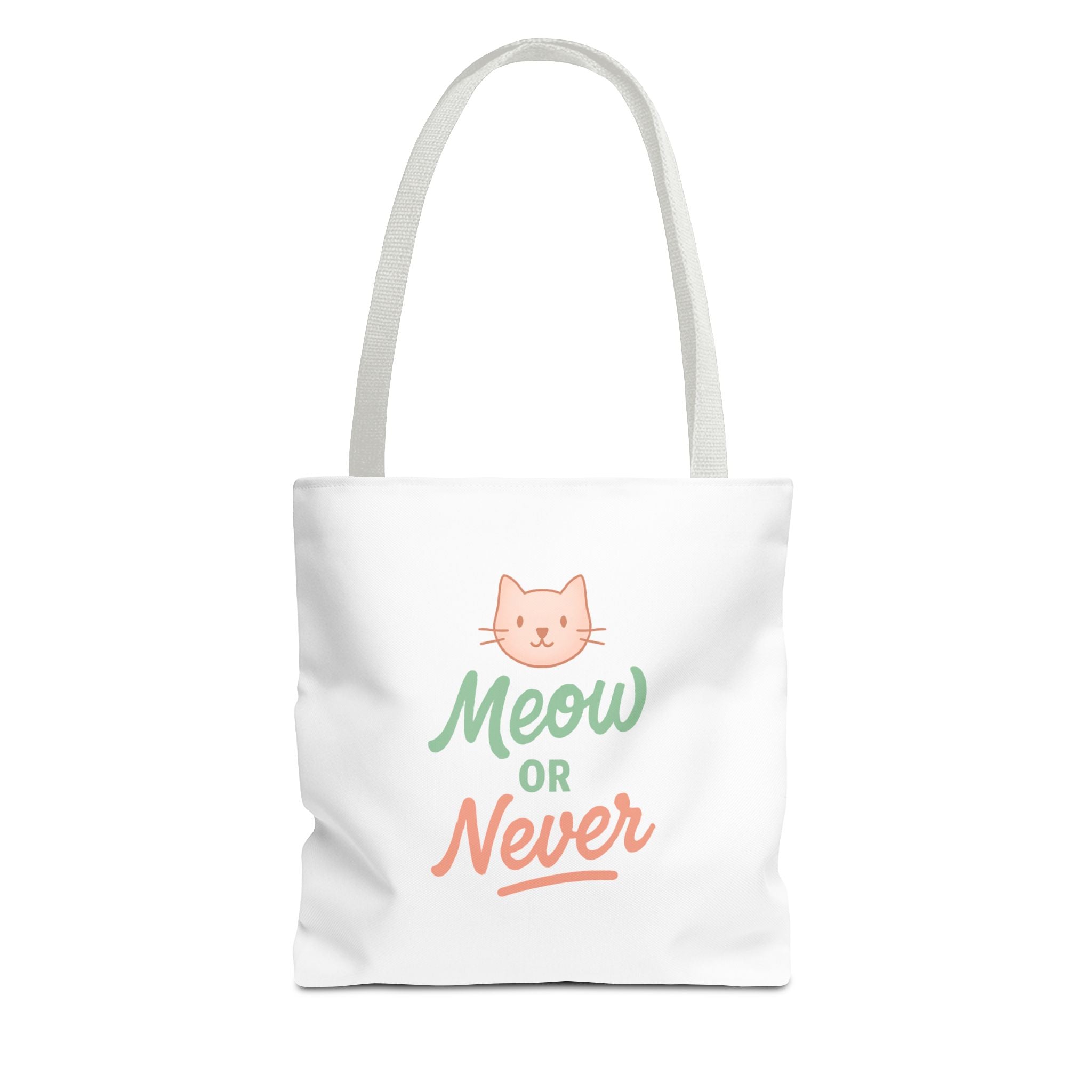 Meow or Never Cat Lover Tote Bag