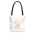 Purr My Last Email Tote Bag