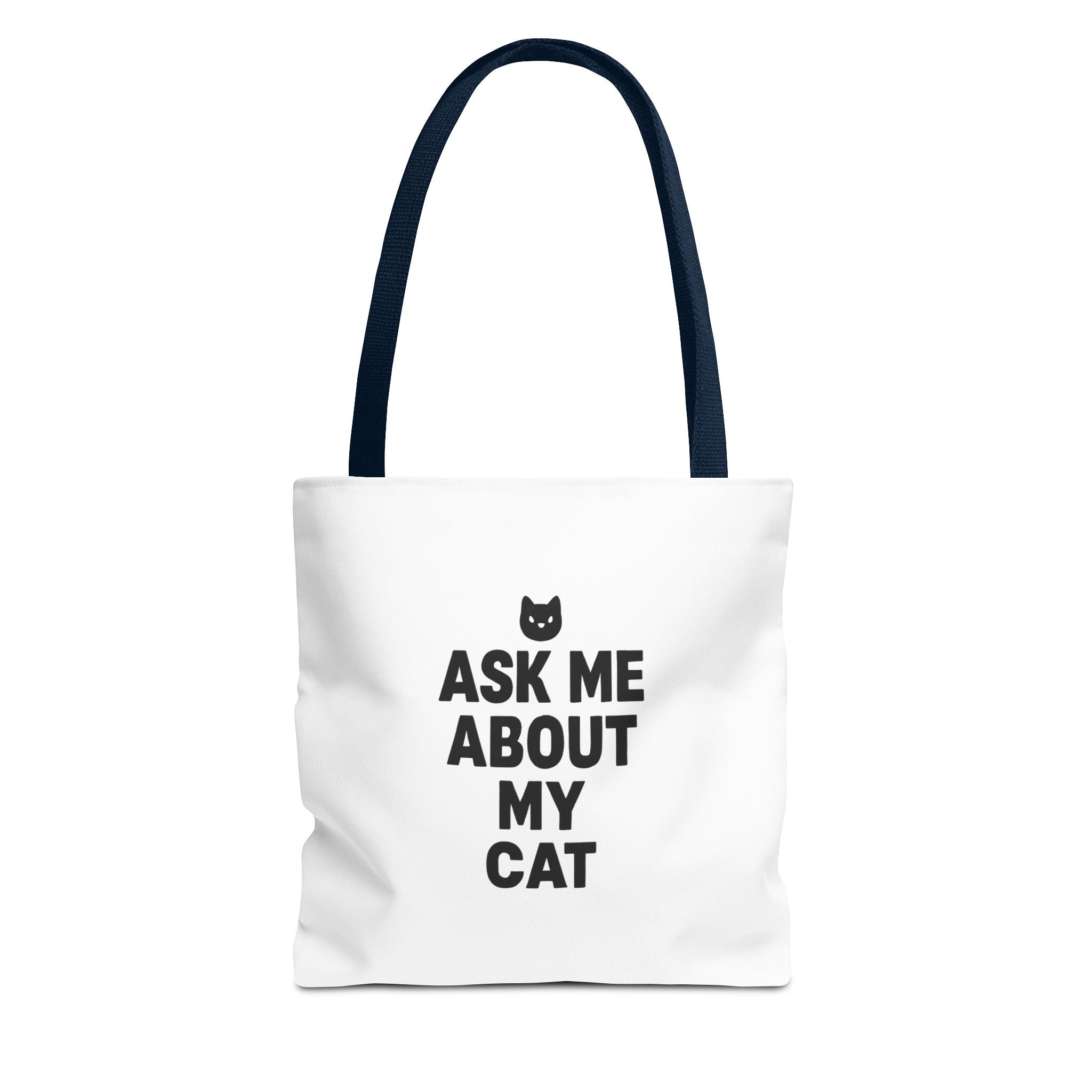 Cat Lover's Tote Bag – 'Ask Me About My Cat'
