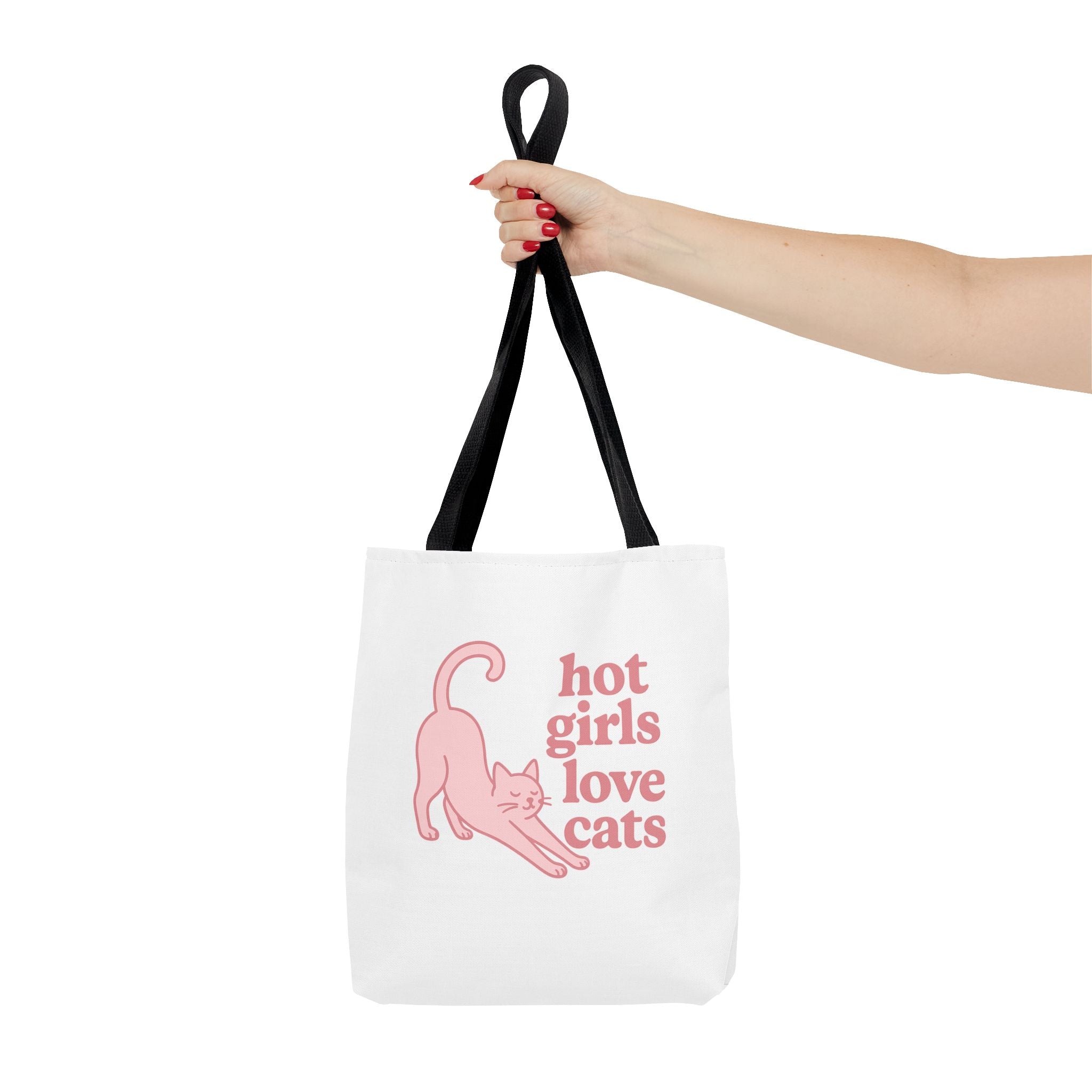 Hot Girls Love Cats Tote Bag
