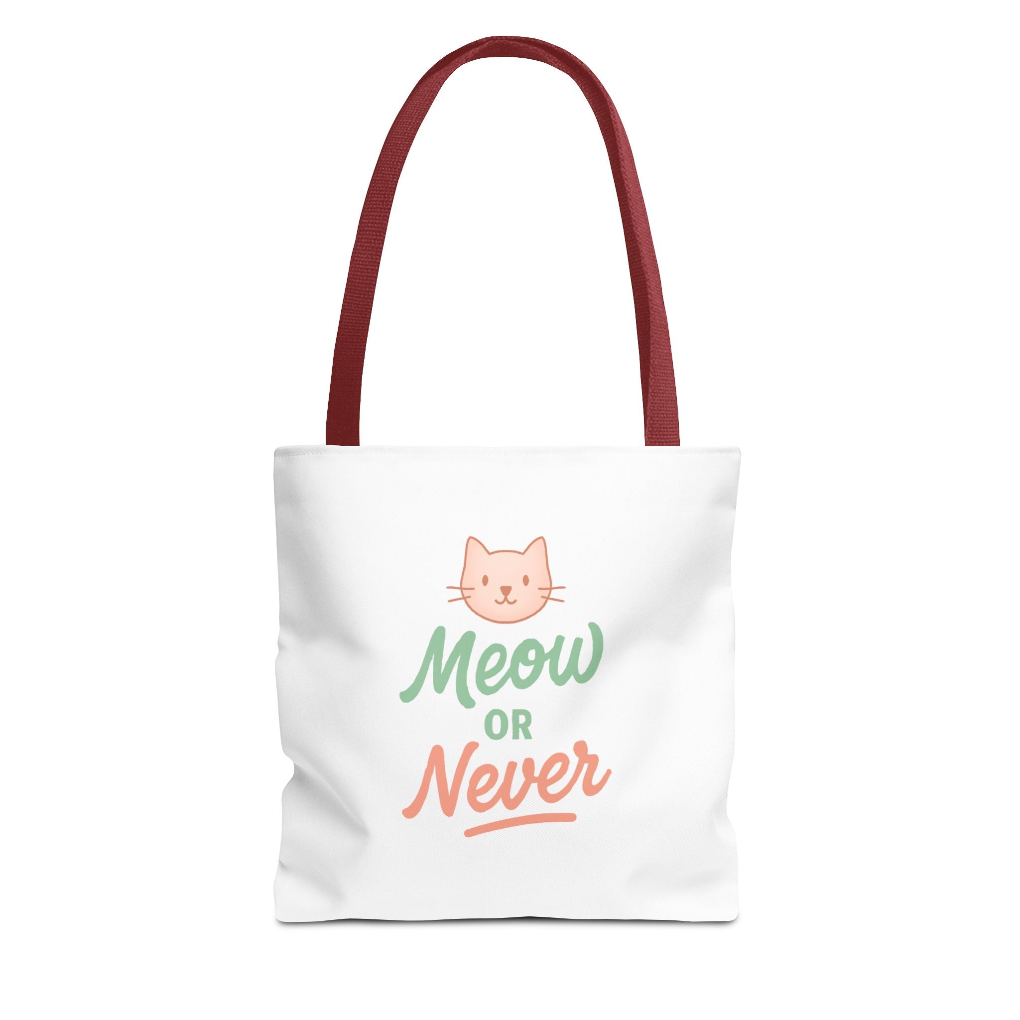 Meow or Never Cat Lover Tote Bag