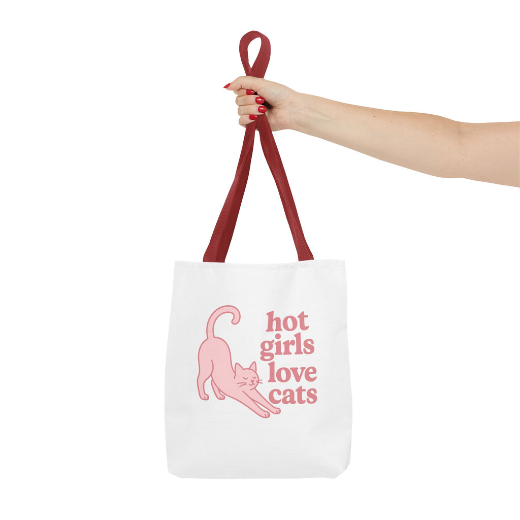 Hot Girls Love Cats Tote Bag