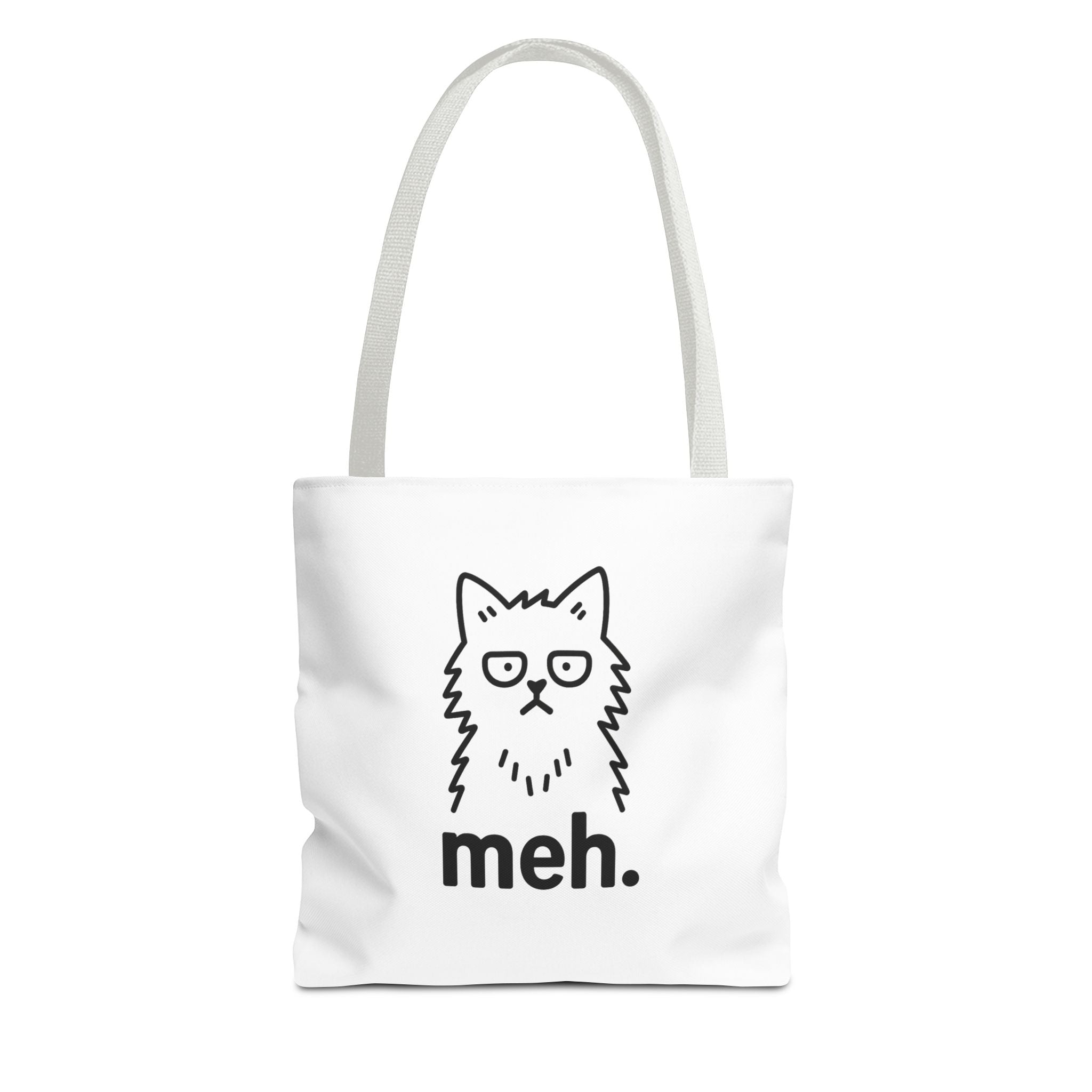 Funny Cat Tote Bag - "meh" Design
