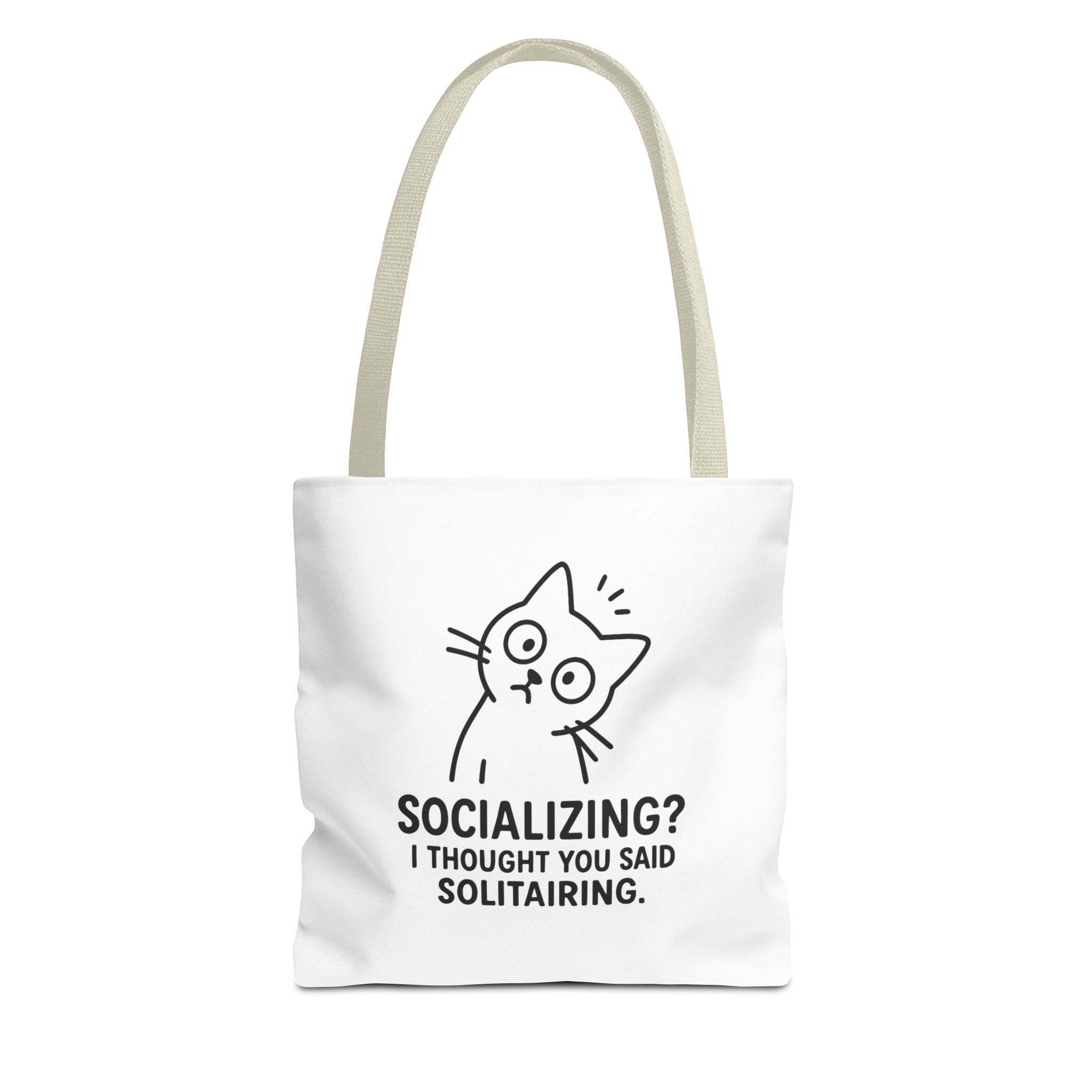 Funny Cat Tote Bag - Socializing