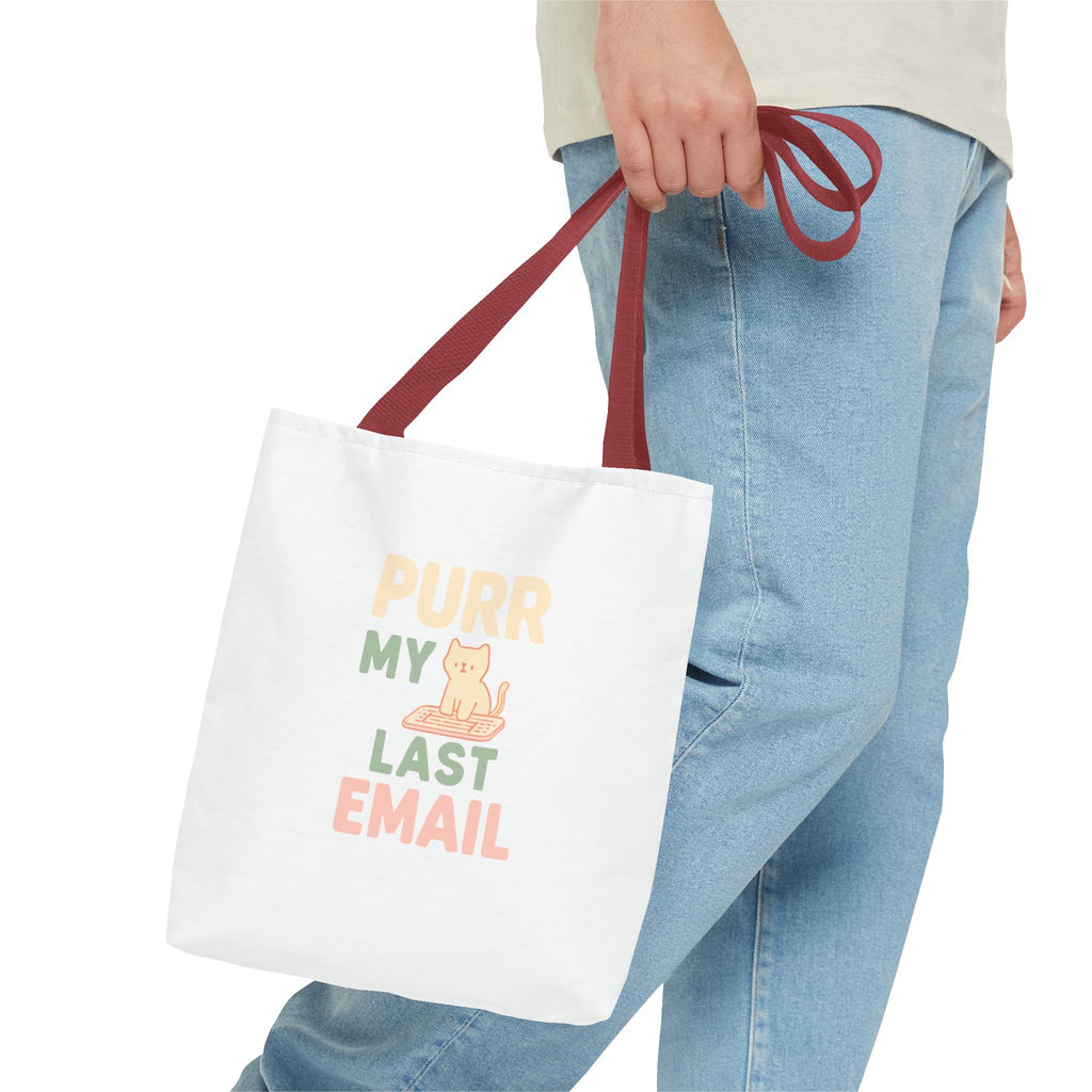 Purr My Last Email Tote Bag