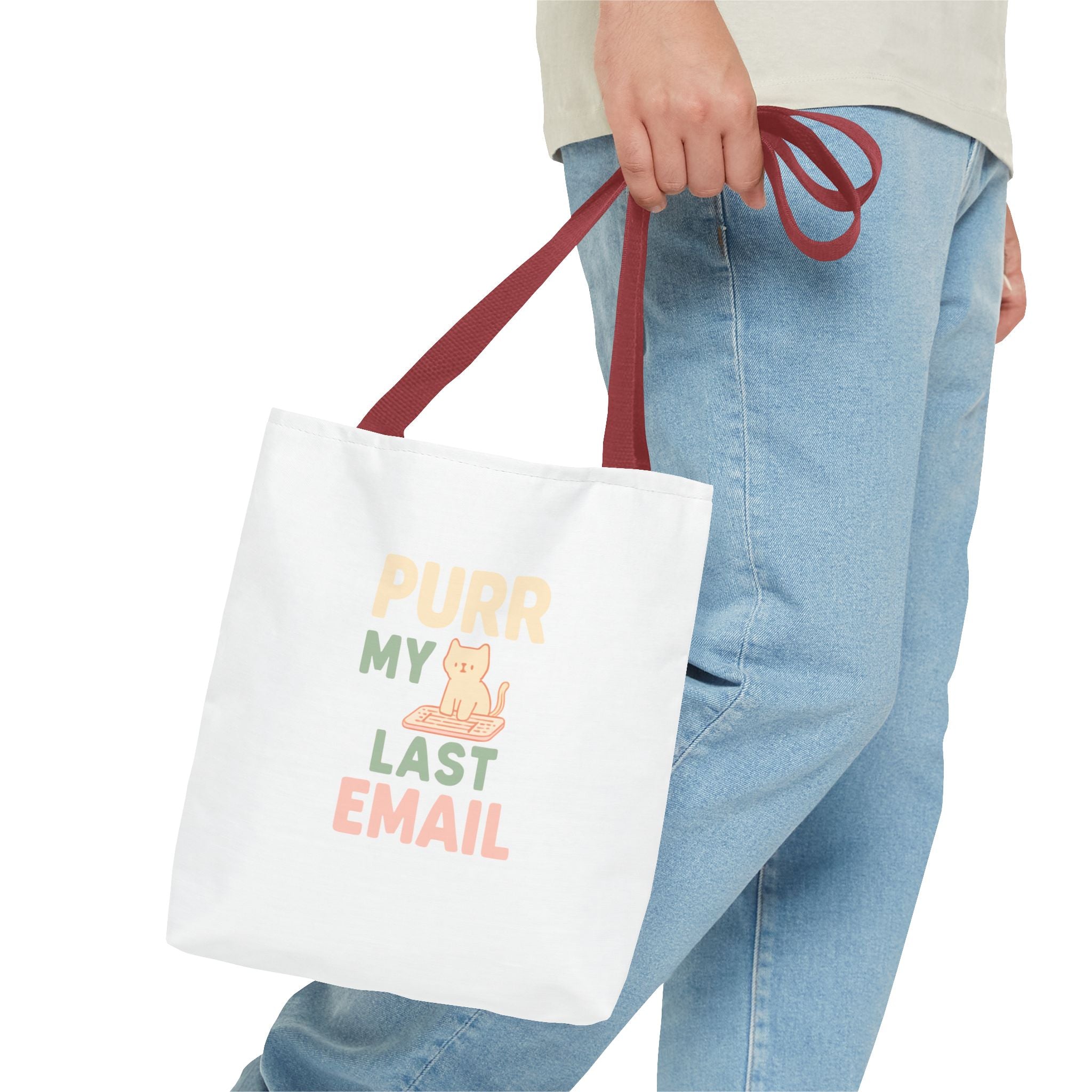 Purr My Last Email Tote Bag